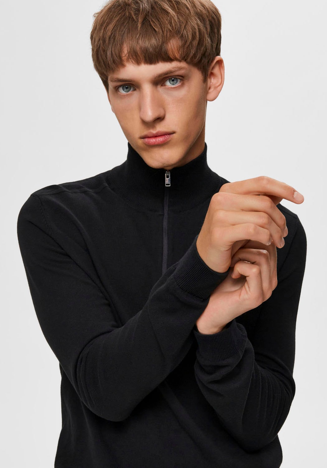 SELECTED HOMME Troyer »SLHBERG HALF ZIP CARDIGAN NOOS«