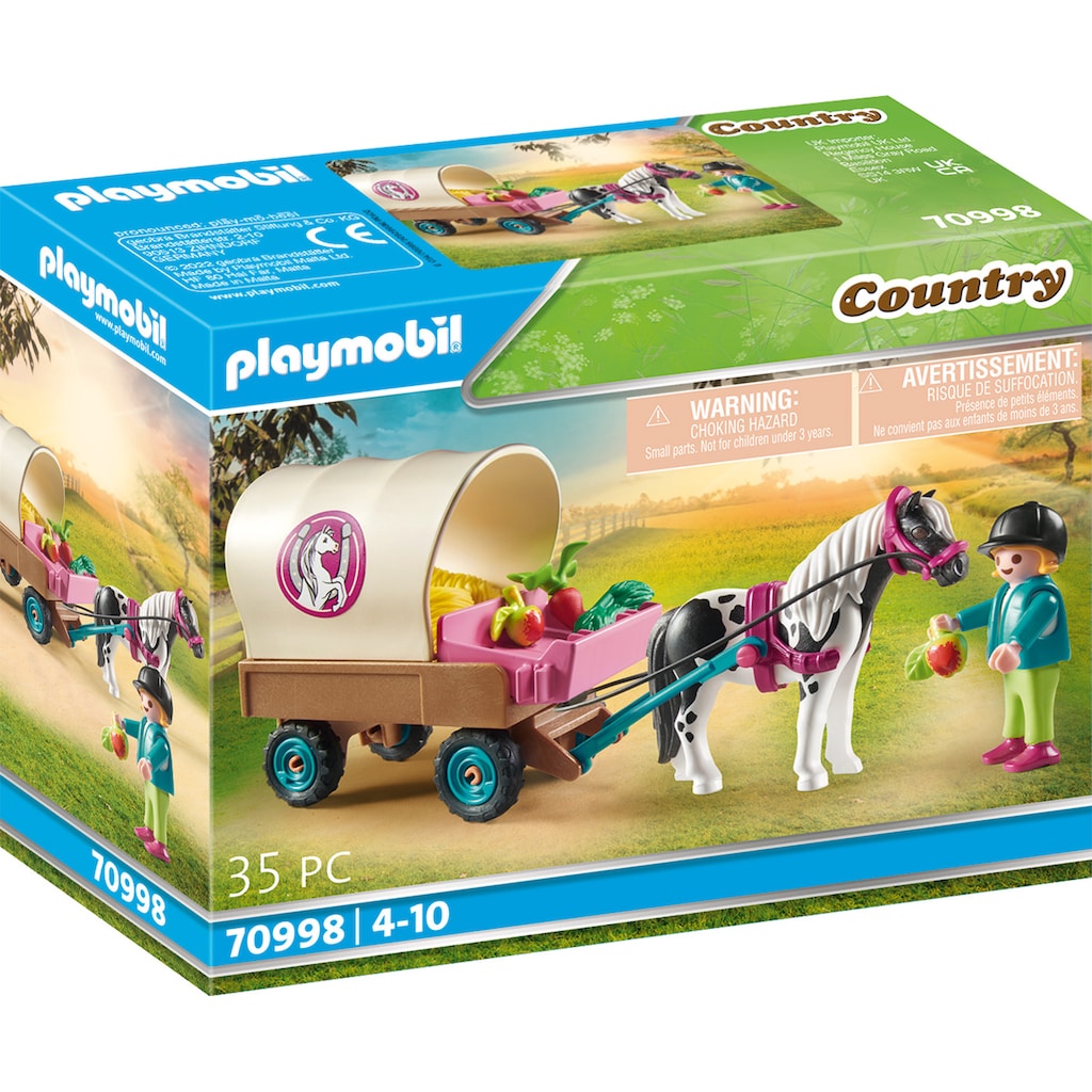 Playmobil® Konstruktions-Spielset »Ponykutsche (70998), Country«, (35 St.), Made in Europe