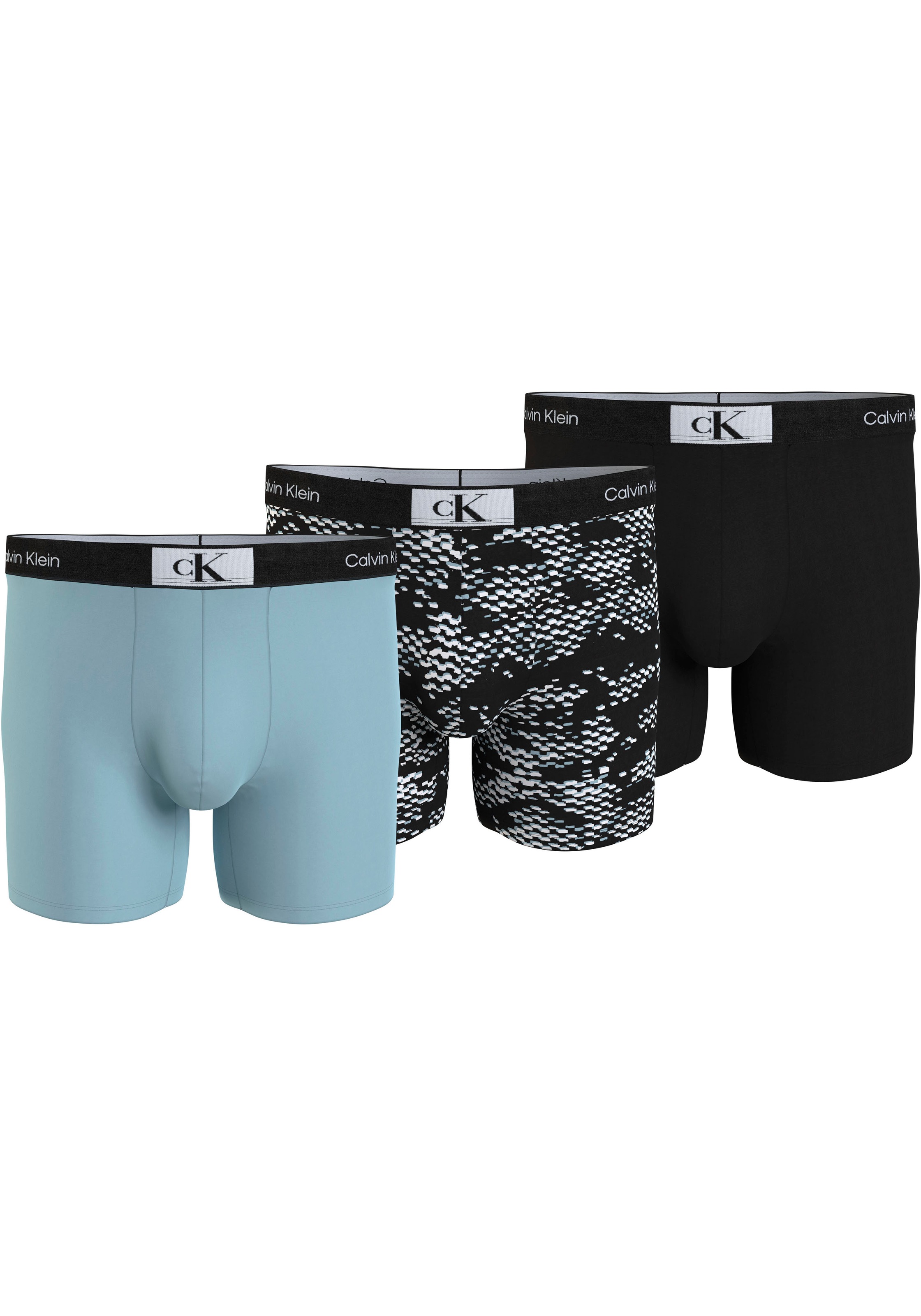 Calvin Klein Underwear Boxer »BOXER BRIEF 3PK«, (Packung, 3 St., 3er-Pack), mit Logo-Elastikbund