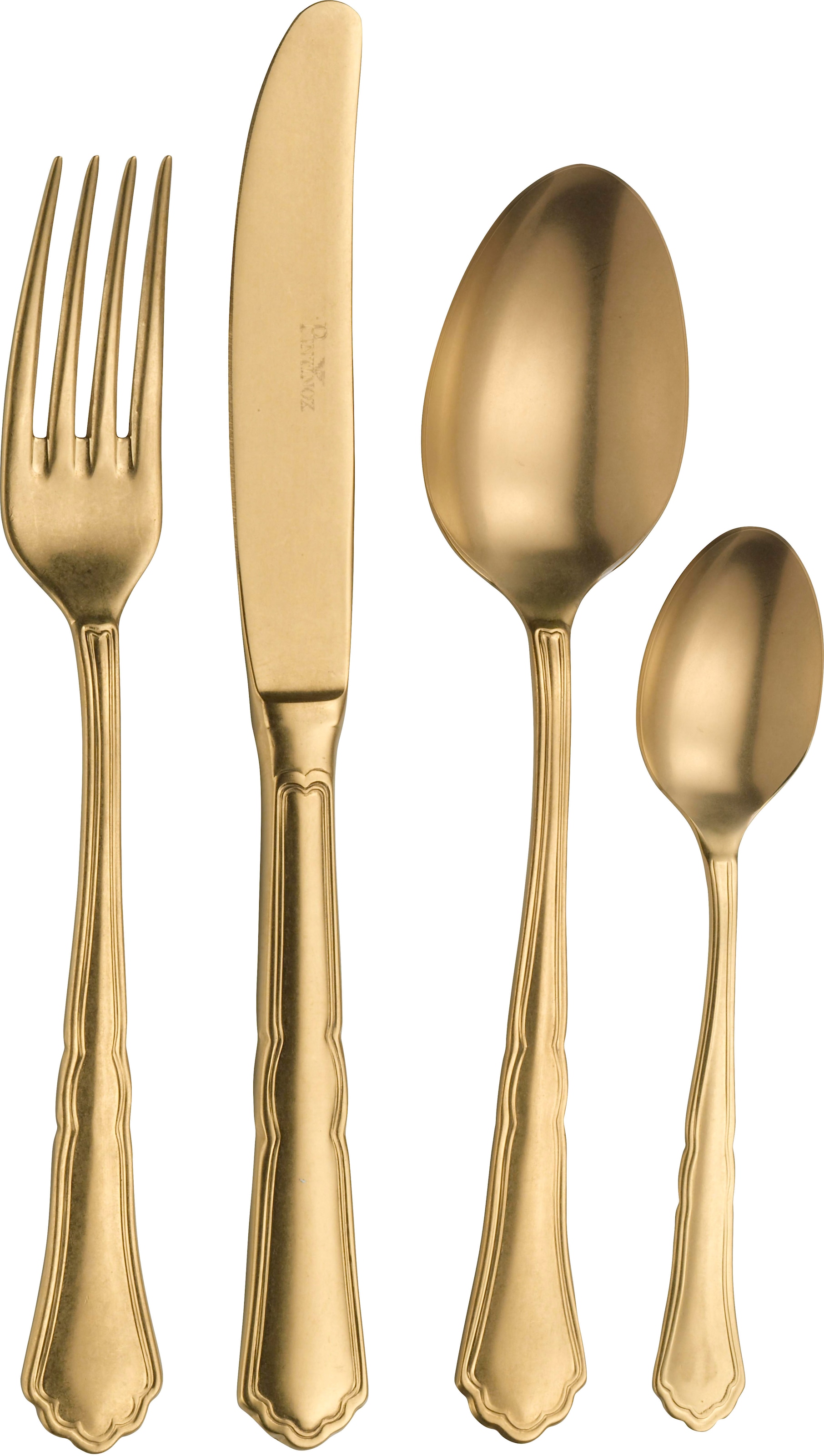 PINTINOX Besteck-Set »Settecento Alchemique Gold« Optik Gold SW PVD Beschic günstig online kaufen