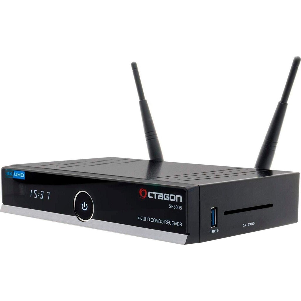 OCTAGON DVB-T2 HD Receiver »SF8008«, (WLAN-LAN (Ethernet) HbbTV-USB PVR Ready)