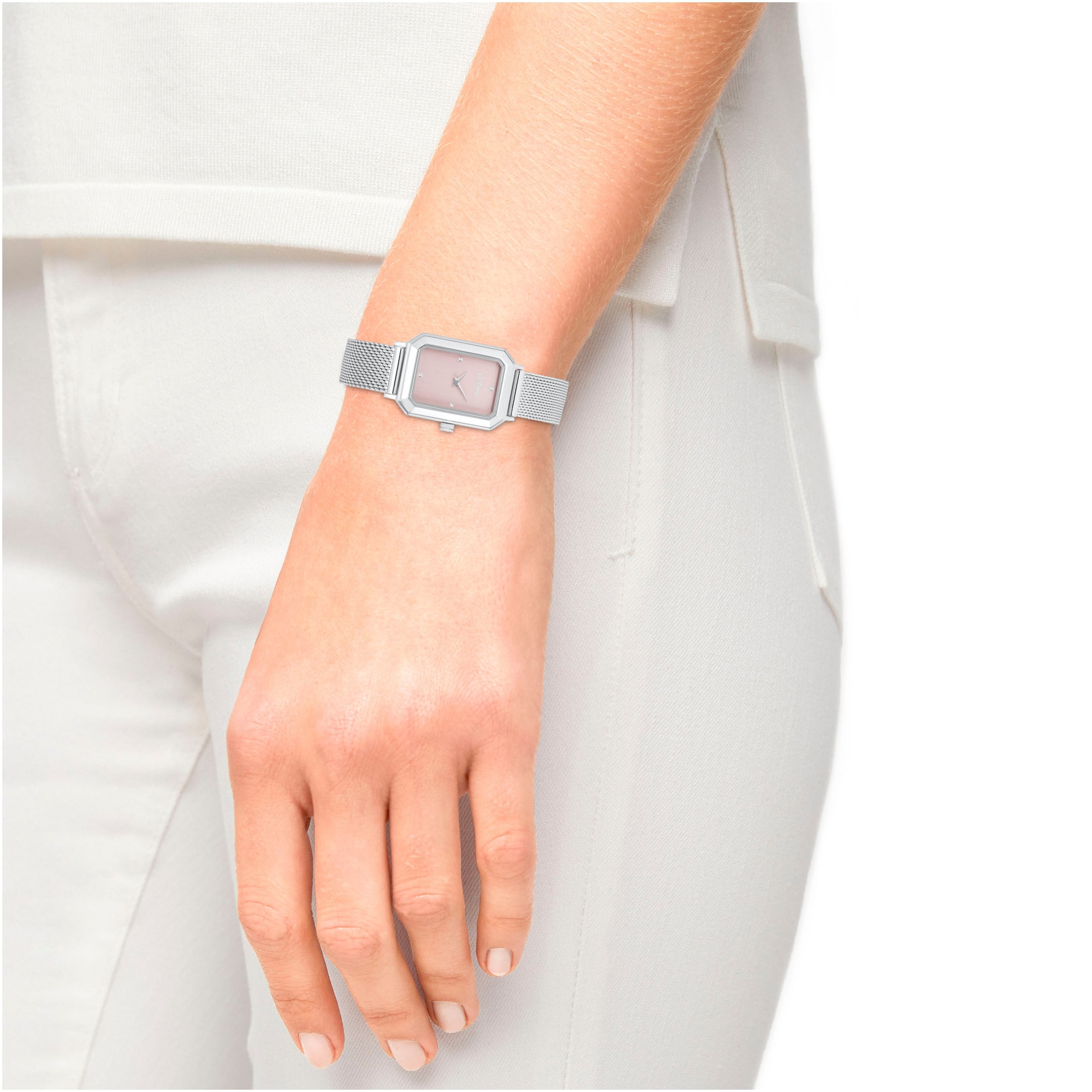 s.Oliver Quarzuhr, Armbanduhr, Damenuhr, analog, Edelstahlarmband