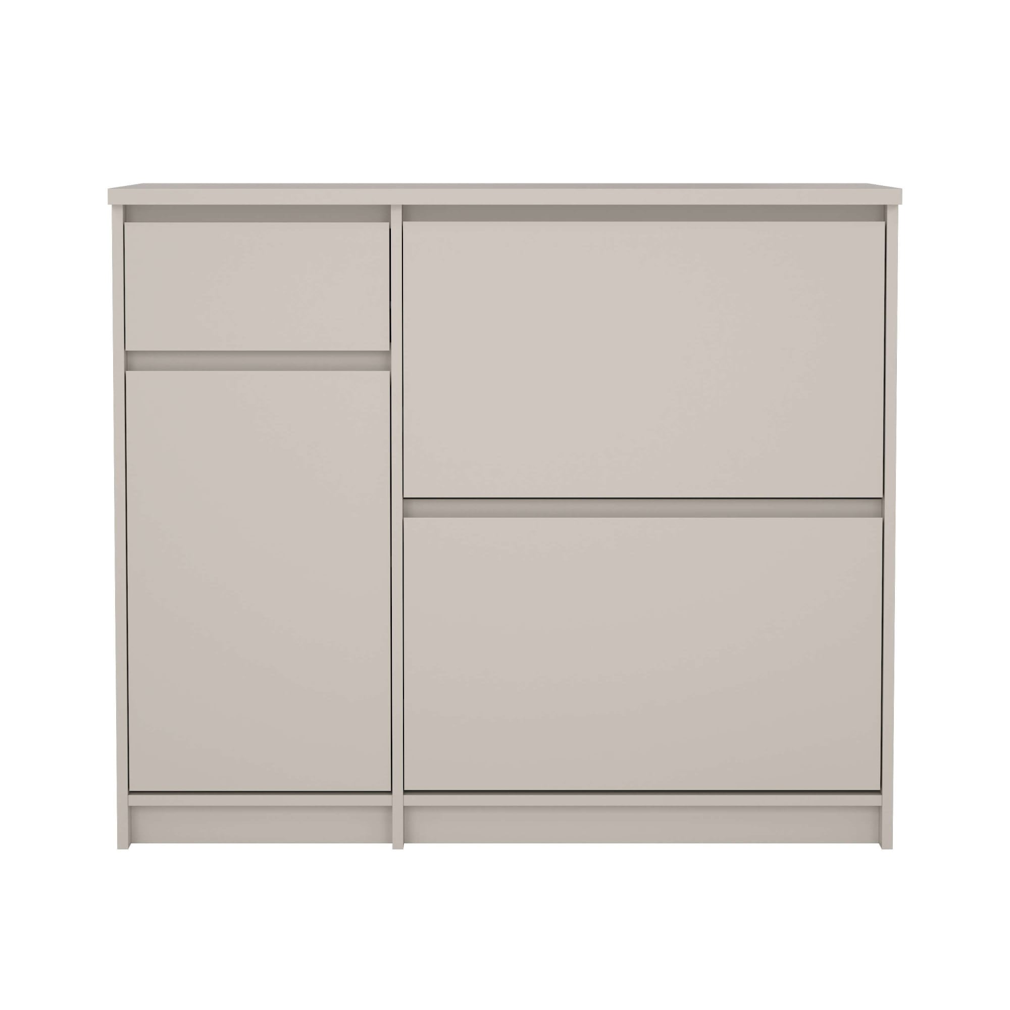 Home affaire Schuhschrank »Naia Schuhregal mit2 Klappen, 1 Fach & 1 Schublade, modernes Design« Platz für 12 Schuhe, platzsparend, erhältlich in verschiedenen Farben