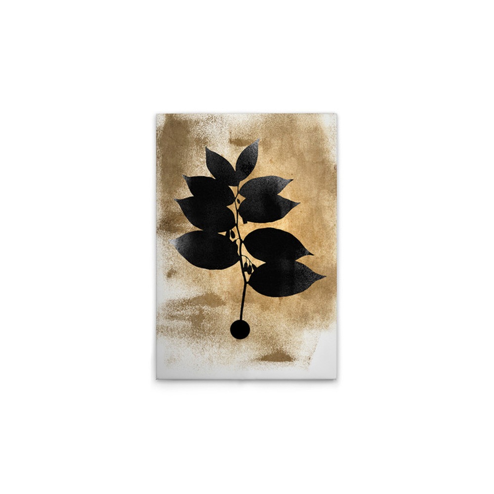 A.S. Création Leinwandbild »Dark Leafs - Wandbild Creme Gold Schwarz Keilra günstig online kaufen