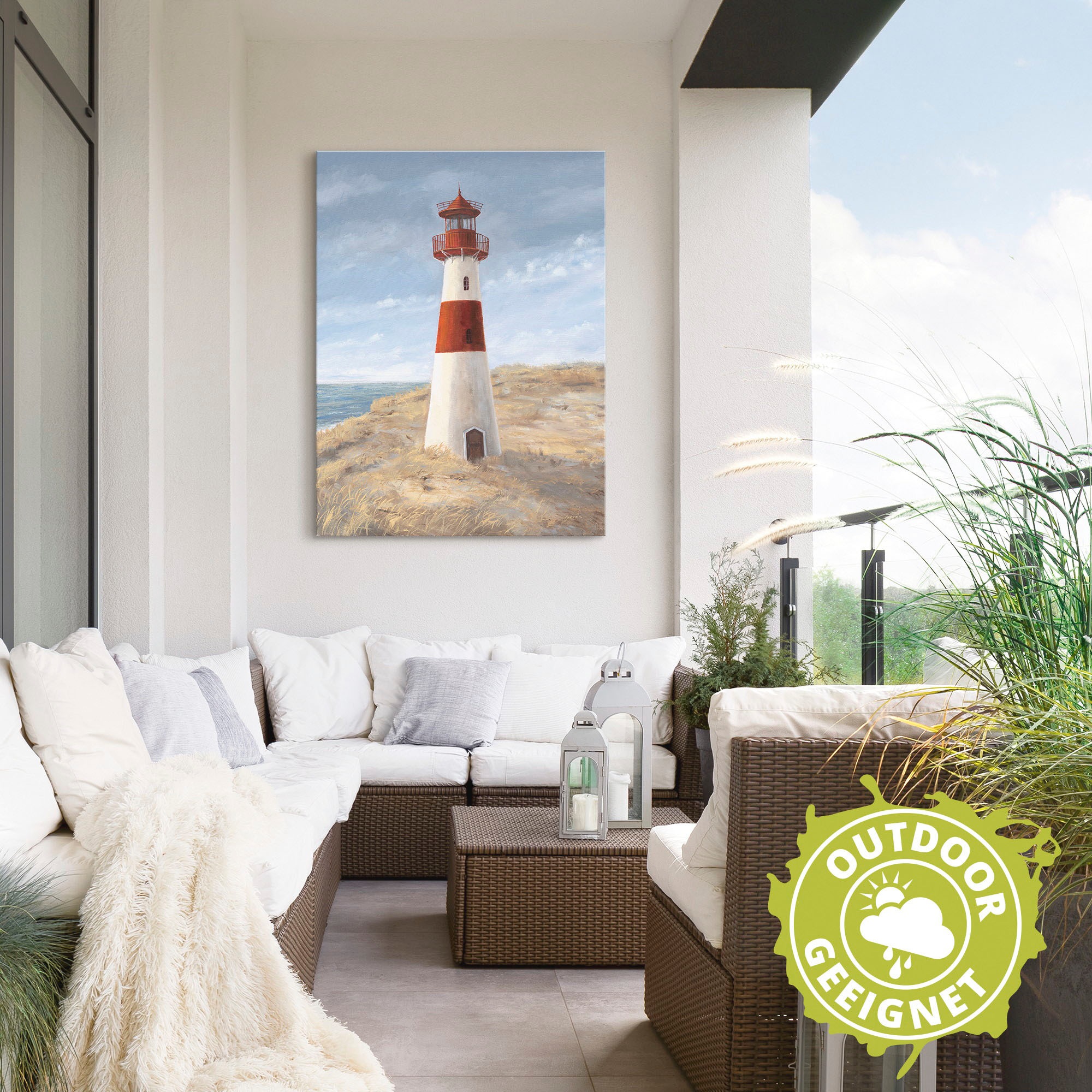 Artland Wandbild »Leuchtturm I«, Gebäude, (1 St.), als Alubild, Outdoorbild, Leinwandbild, Wandaufkleber, versch. Größen