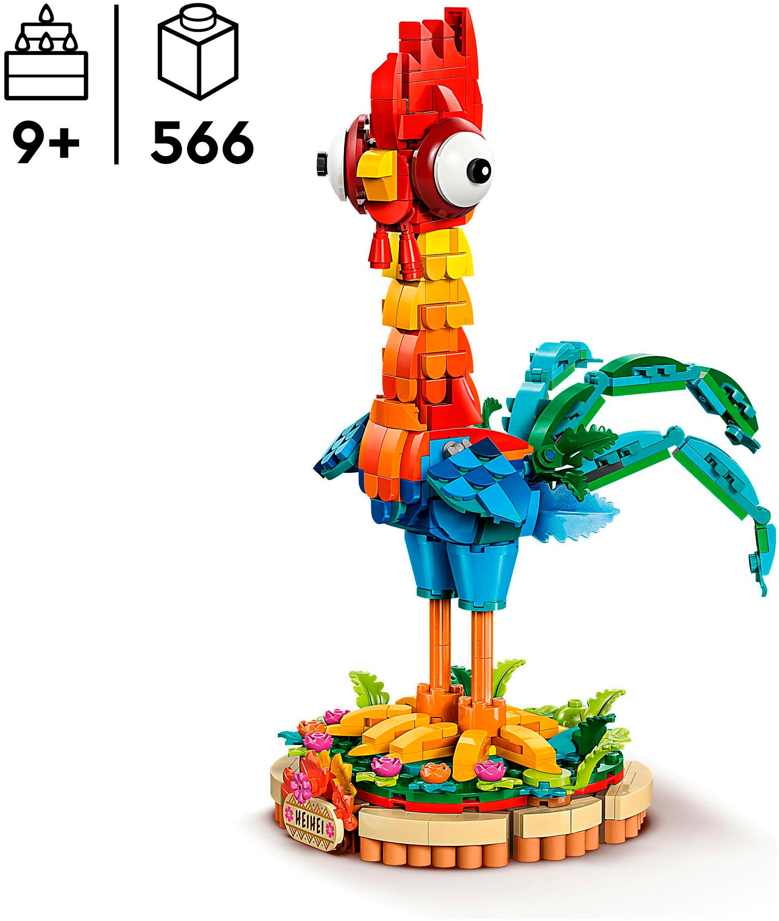 LEGO® Konstruktionsspielsteine »Heihei (43272), LEGO® Disney Princess«, (566 St.), Made in Europe