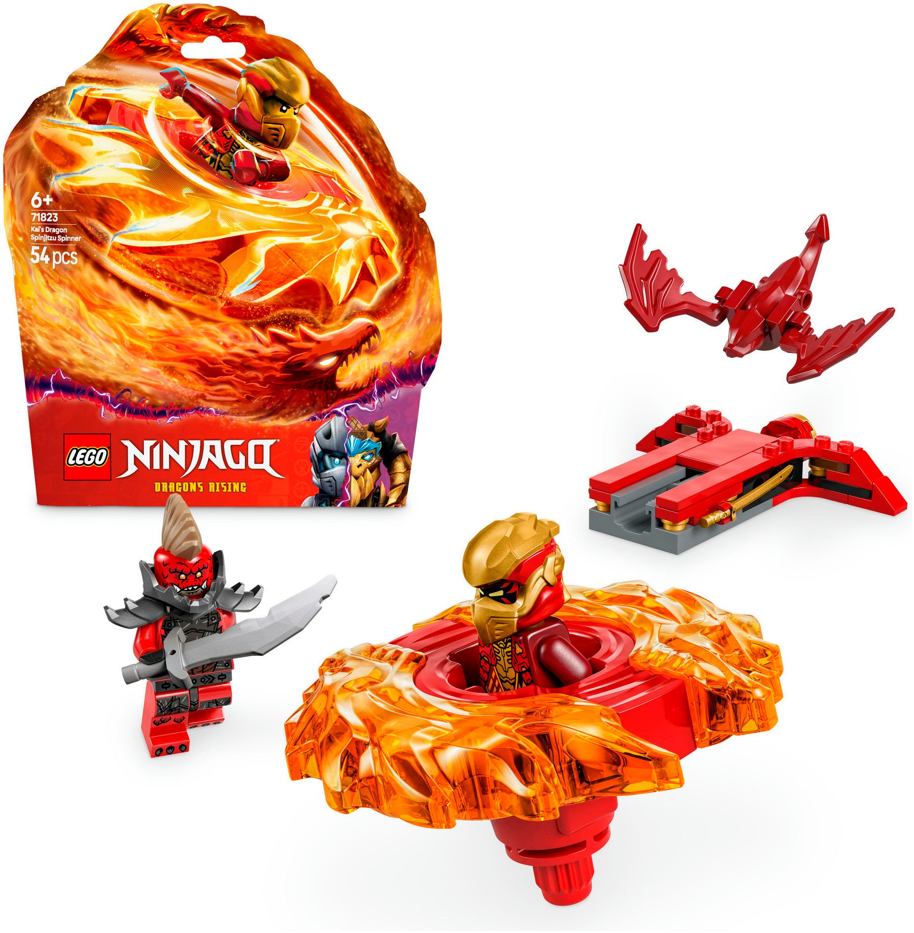 LEGO® Konstruktionsspielsteine »Kais Drachen-Spinjitzu-Spinner (71823), LEG günstig online kaufen