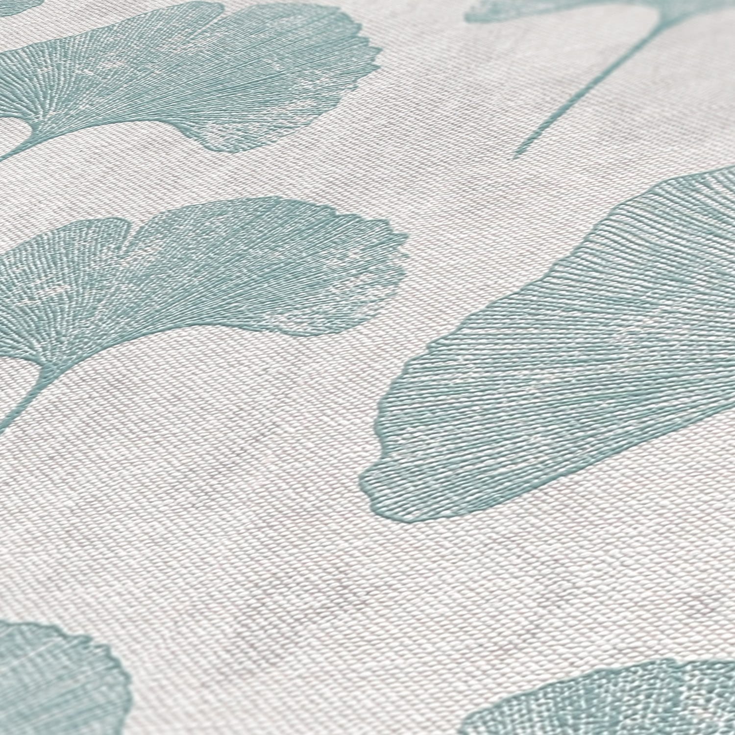 A.S. Création Vliestapete »Ginko Blatt Tapete«, matt-gemustert-neutral, Tapete Floral Blättertapete Tapeten Wohnzimmer Schlafzimmer Küche Flur