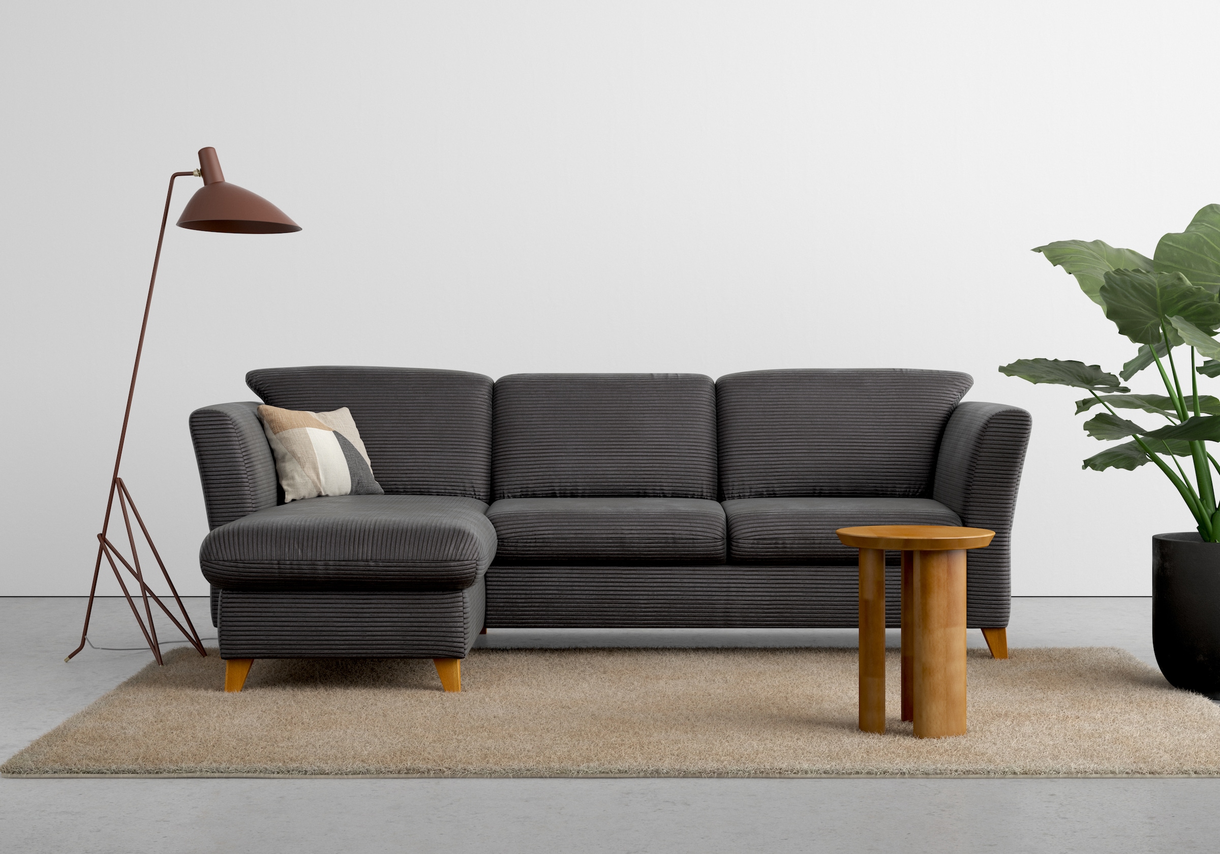 Home affaire Ecksofa »Trelleborg L-Form«, wahlweise mit Bettfunktion und Bettkasten, inkl. Federkern-Polsterung