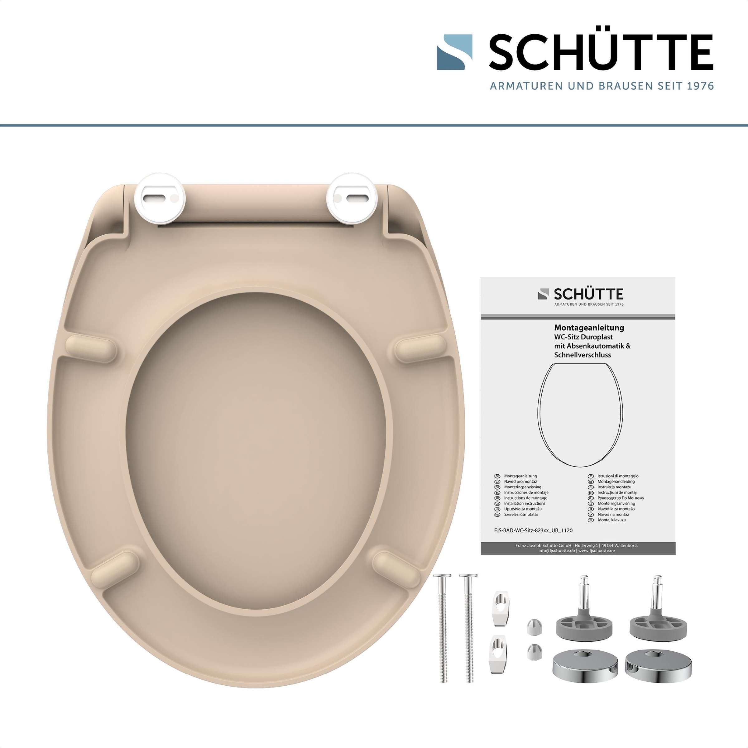 Schütte WC-Sitz, mit Absenkautomatik und Schnellverschlusstechnik