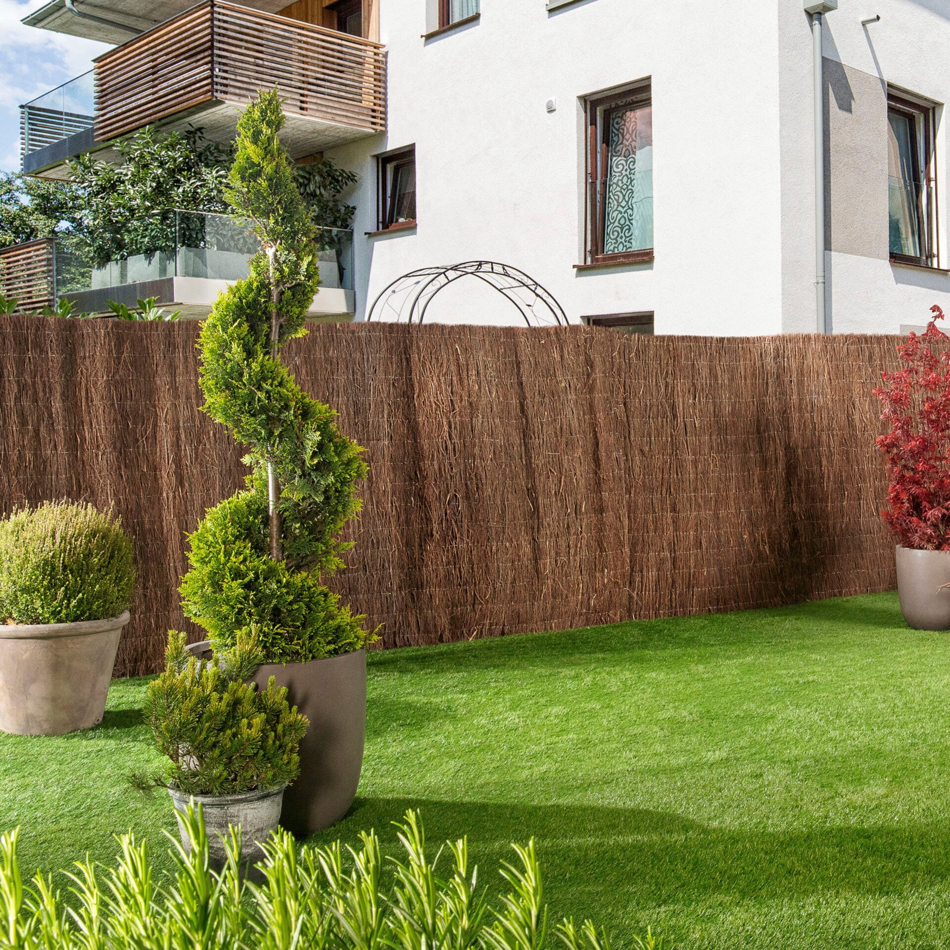 Windhager Sichtschutzzaunmatten naturbelassenes Heidekraut, L: 3 m