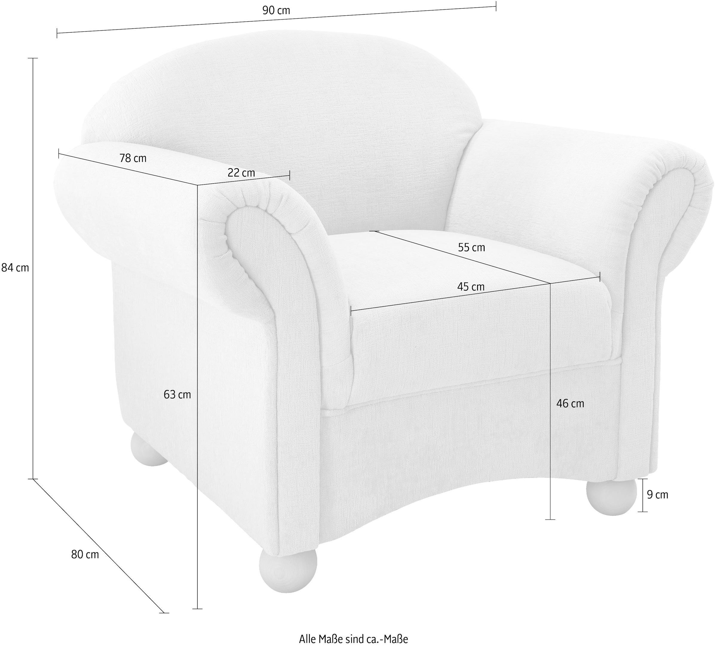 Home affaire Sessel »Torello« 1 Stk. tlg.
