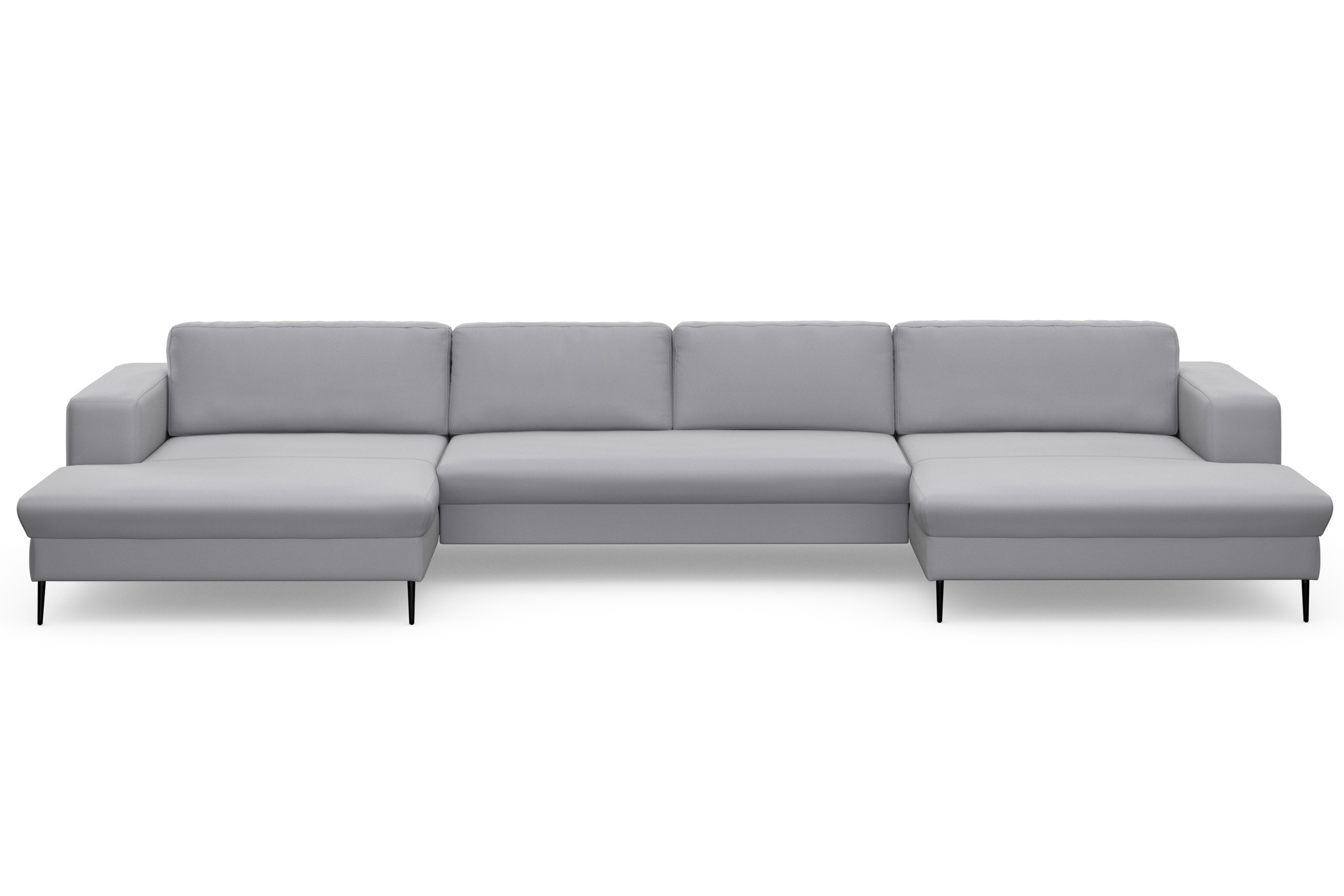 DOMO collection Wohnlandschaft »Modica U-Form«, XXL, in moderner Optik mit, 2 großzügigen Recamieren, auch in Cord