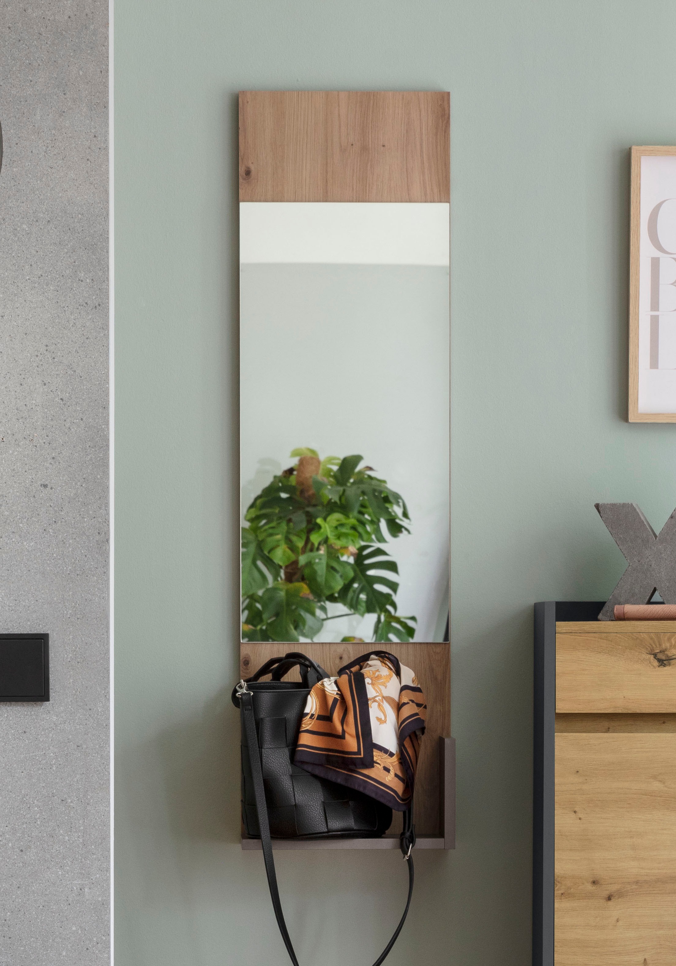 INOSIGN Spiegelpaneel "Kosmo", Breite 32 cm, mit 1 Ablage günstig online kaufen