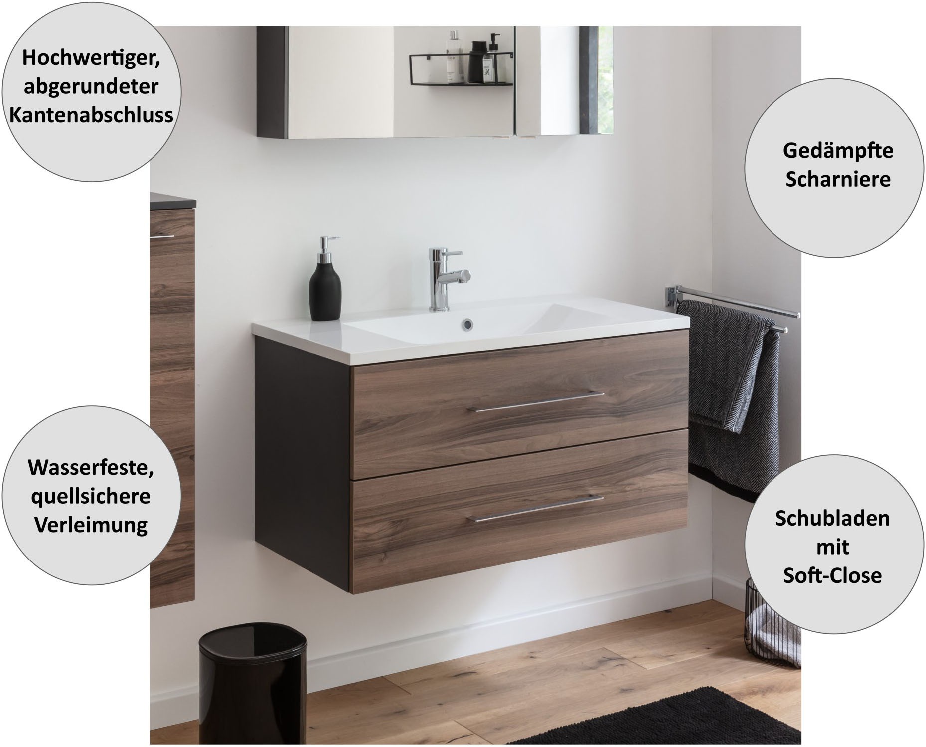 FACKELMANN Badmöbel-Set, (3 St.)