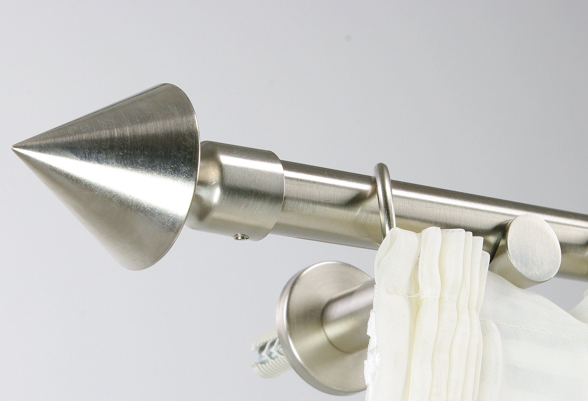 Liedeco Gardinenstange »Kegel« Ø 20 mm 1 läufig-läufig Fixmaß günstig online kaufen