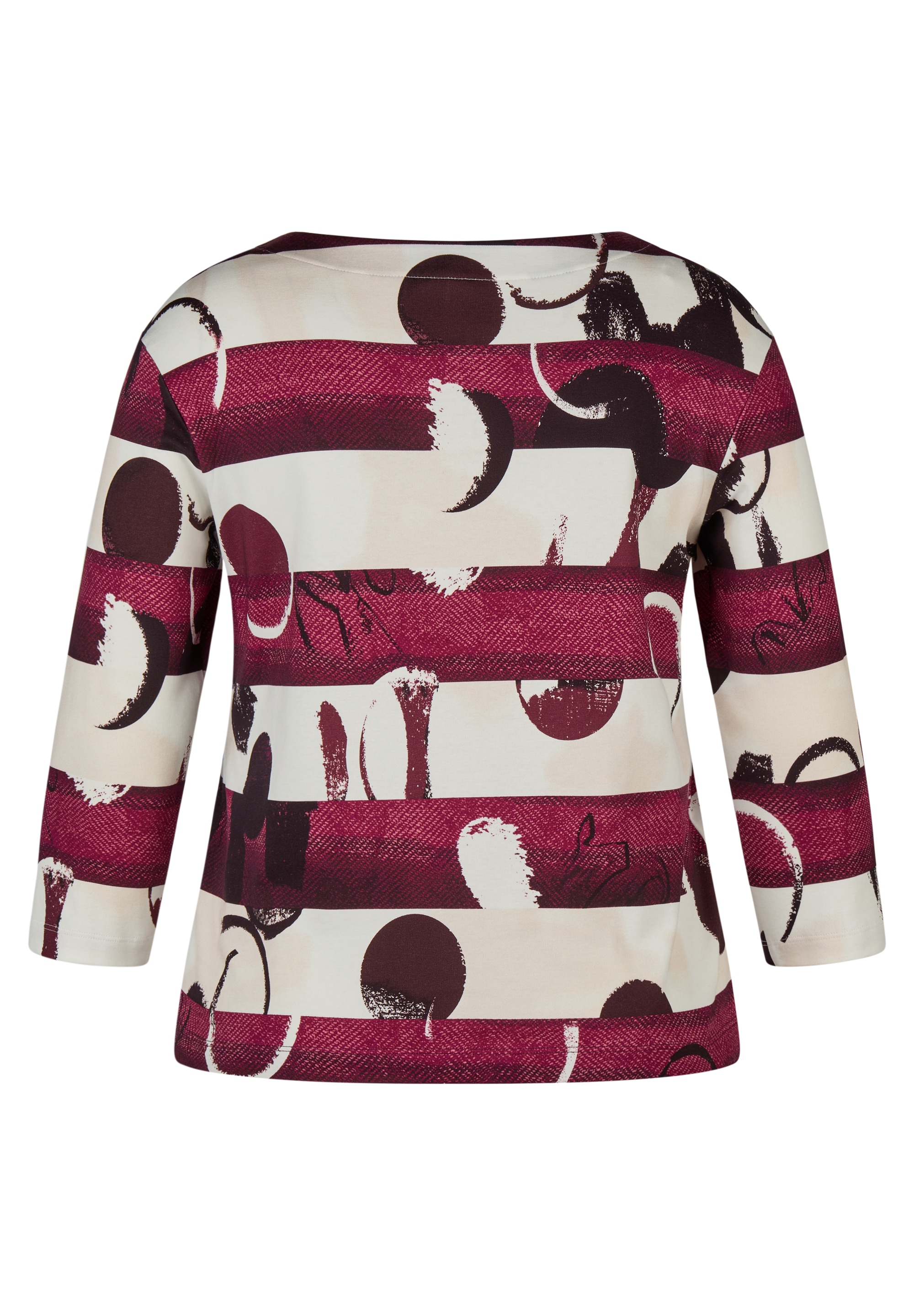 Rabe 3/4-Arm-Shirt mit grafischem Muster