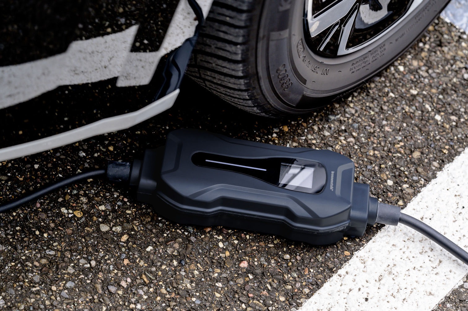 Brennenstuhl Stromkabel »Tragbares EV Ladegerät Typ 2 Schutzkontakt 2,3KW mit 8 m Kabel« Typ F (Schuko) 800 cm