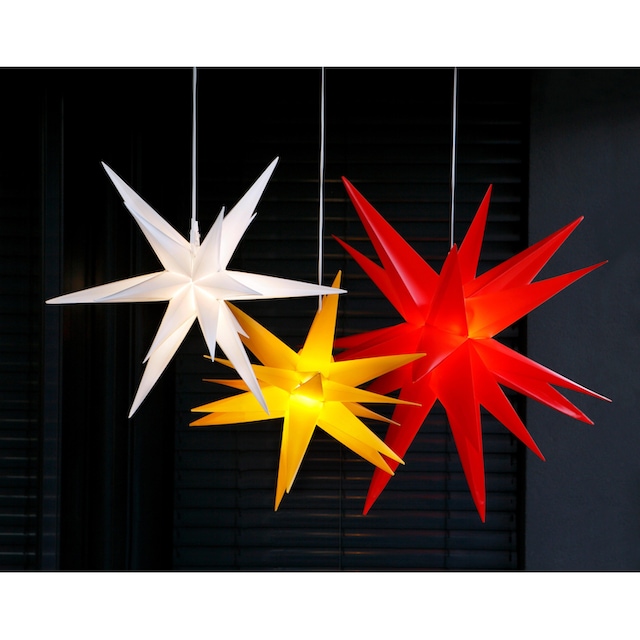 BONETTI LED Stern »Weihnachtsstern, 3D-Optik«, Ø 57 cm, mit  6-Stunden-Timer, Weihnachtsdeko aussen auf Raten bestellen