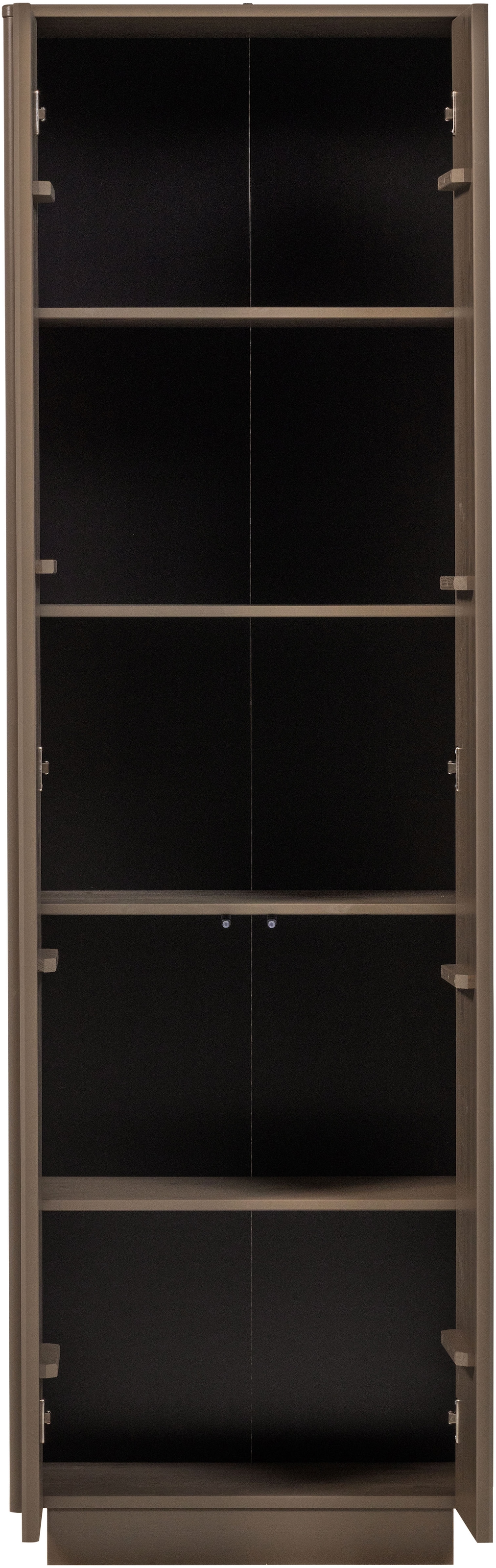 WOOOD Mehrzweckschrank »Nova FSC® Mix Kiefernholz mit grafischen Relieftüren 67x40x215 cm« Tragkraft 15 kg pro Boden, einfach zu montieren, sichtbare Maserung
