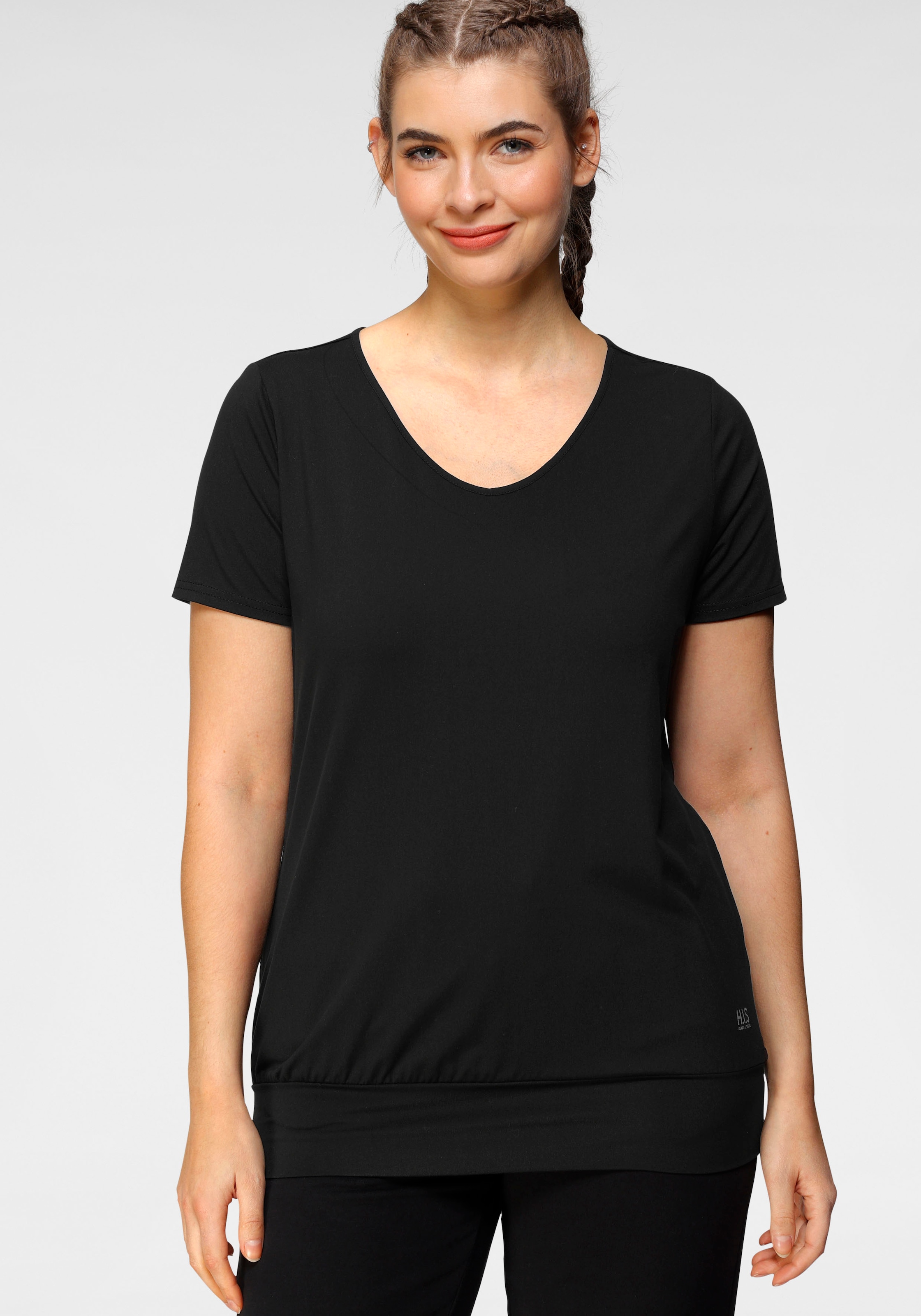 H.I.S T-Shirt Spar-Set, 2er-Pack,  Kurzarm,  figurumspielende Passform,  aus elastischem Single-Jersey