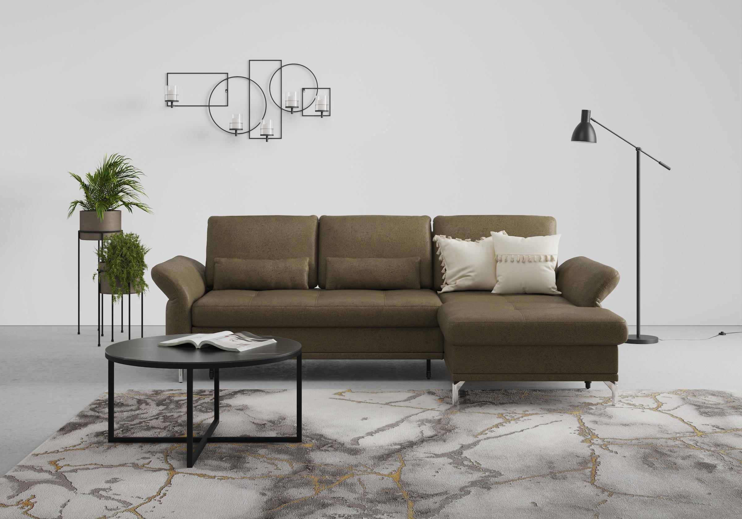 INOSIGN Ecksofa »Palm Beach L-Form«, Federkern, mit Sitztiefenverstellung, günstig online kaufen