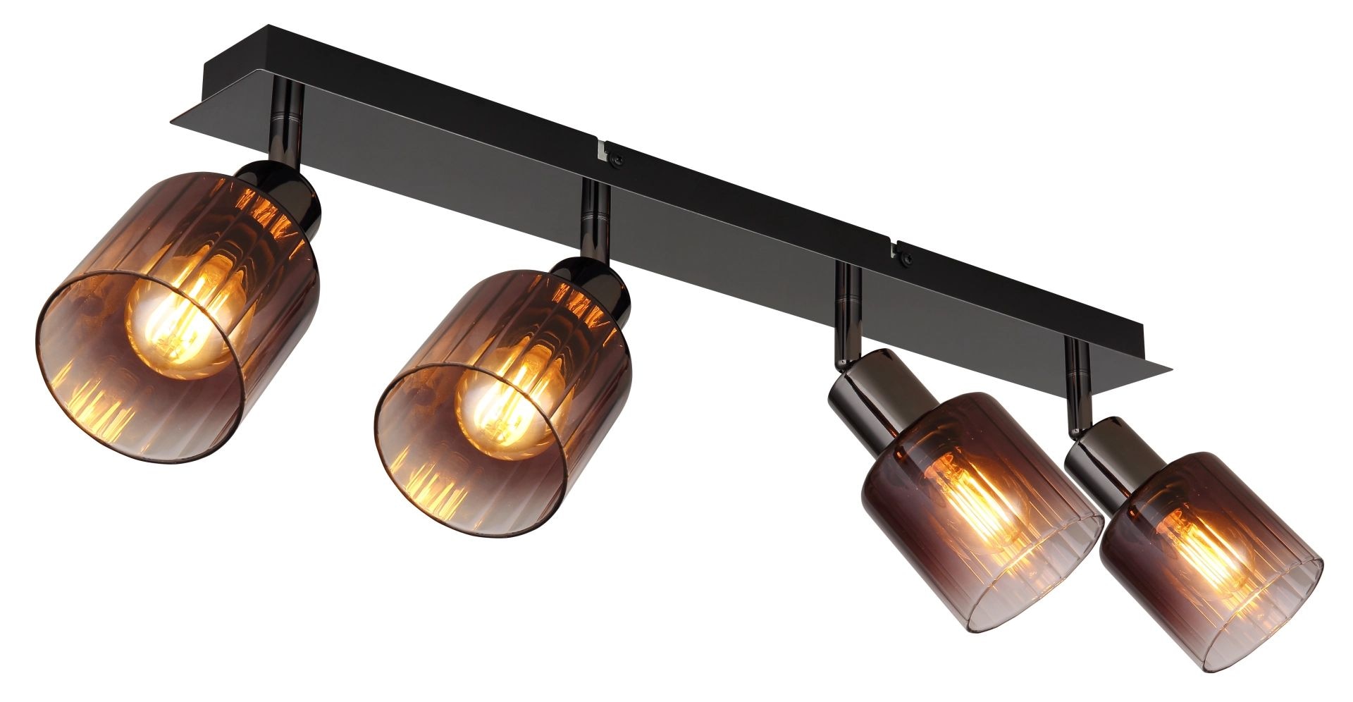 GLOBO LIGHTING Strahler »SATELLA«, Leuchtmittel E14 | ohne Leuchtmittel, Glas kupferfarben, klar verlaufend