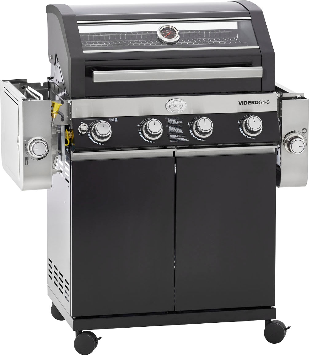 RÖSLE Gasgrill »BBQ-Station VIDERO, 25524«, G4-S Schwarz, 4 Brenner, extra günstig online kaufen