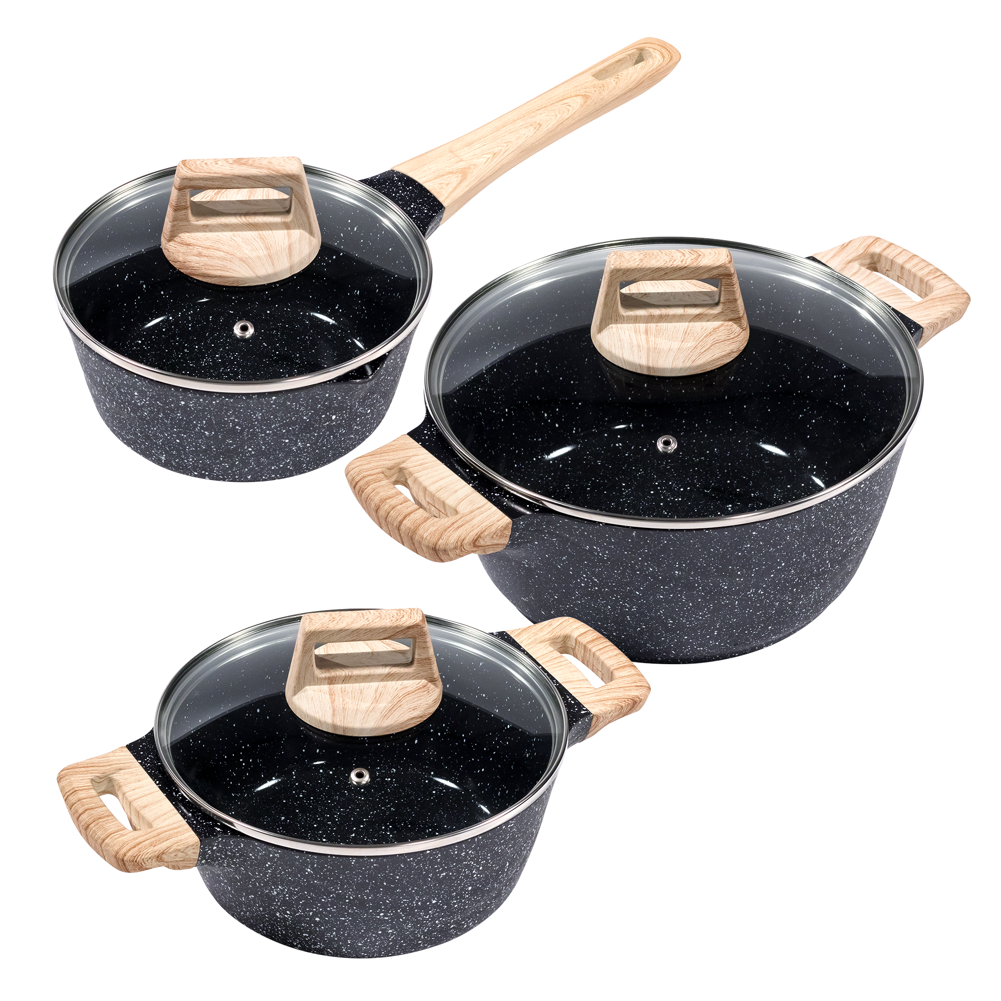 KING Topf-Set »»ESSENTIAL« Aluminiumguss, Induktion, Antihaftbeschichtung« günstig online kaufen