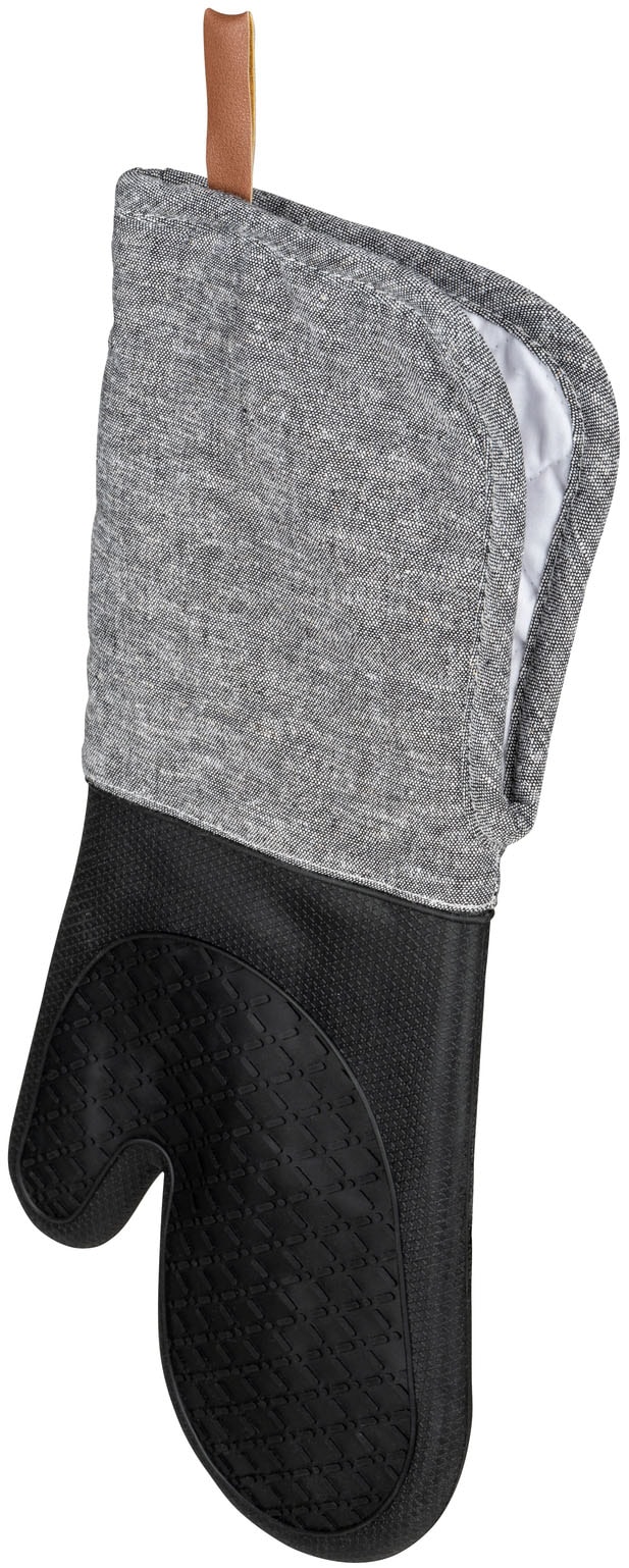 WENKO Topfhandschuhe »Modell Ada«, (Set, 2 tlg.), Ofen- und Grillhandschuhe, extra langer Schaft, Baumwollinnenseite