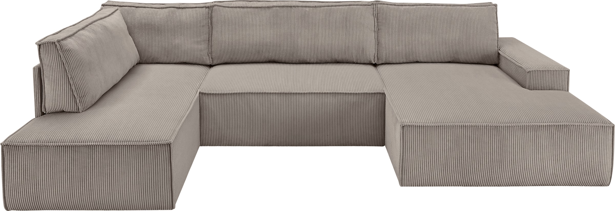 Home affaire Wohnlandschaft »SHERWOOD 329 cm, U-Form, Schlafsofa,«