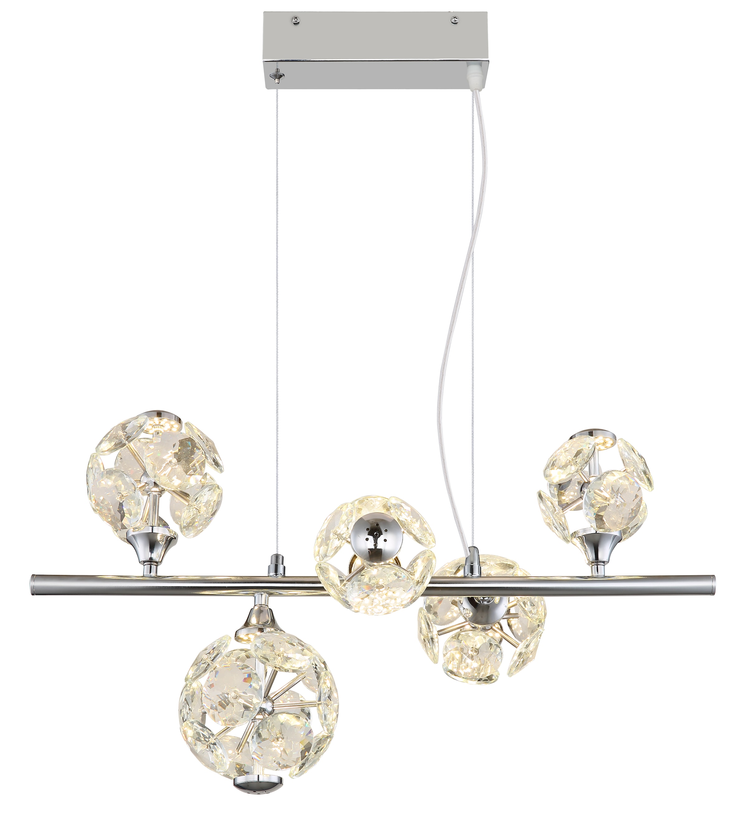 GLOBO LIGHTING Hängeleuchte »VIRINA« LED-Modul 1 Stk. Warmweiß Hängelampe Esszimmer-Leuchte Esstischleuchte Wohnzimmer