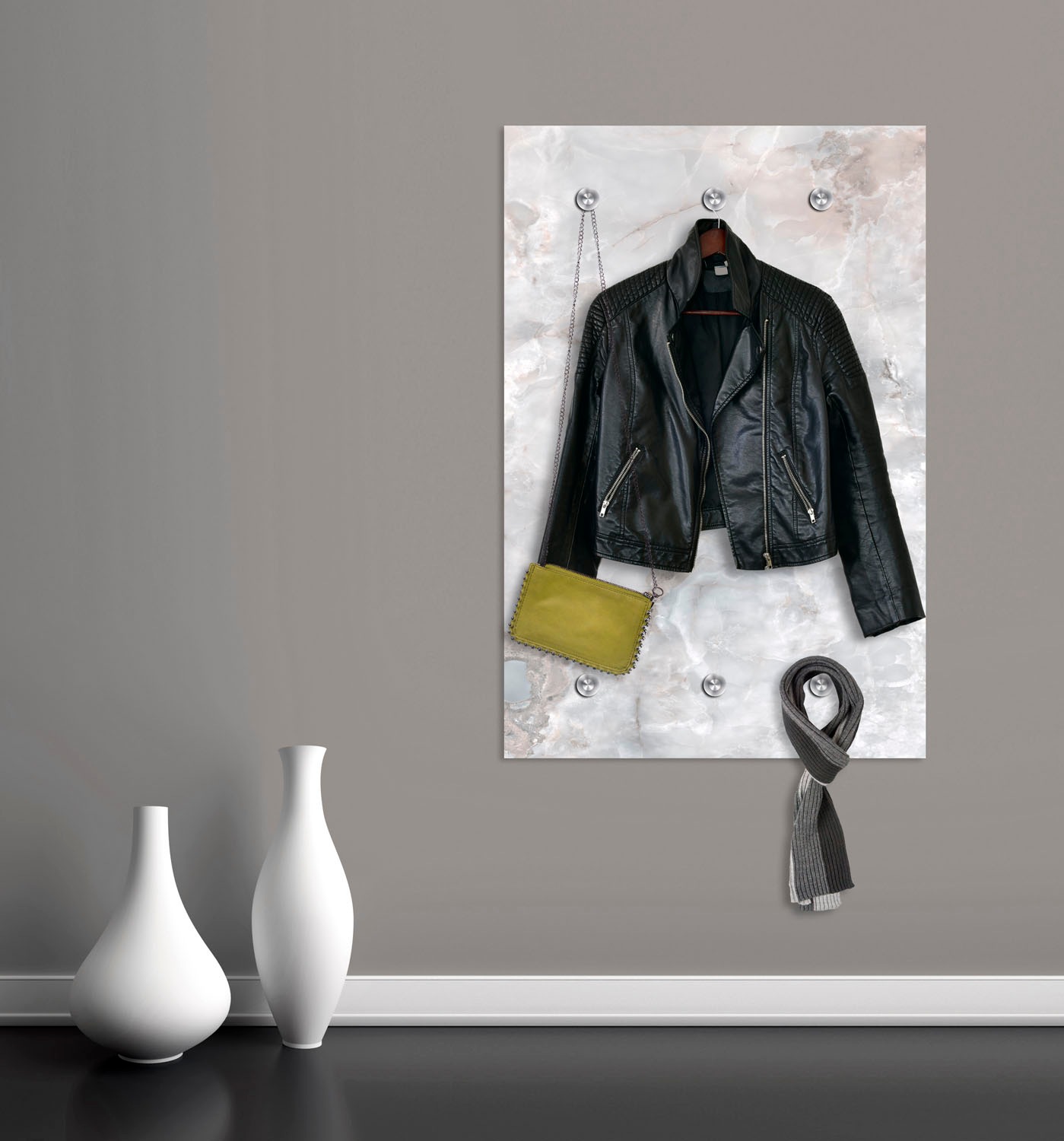 queence Garderobenleiste "Sylt", Wand Garderobe, Strand, Gräser, Düne, plat günstig online kaufen
