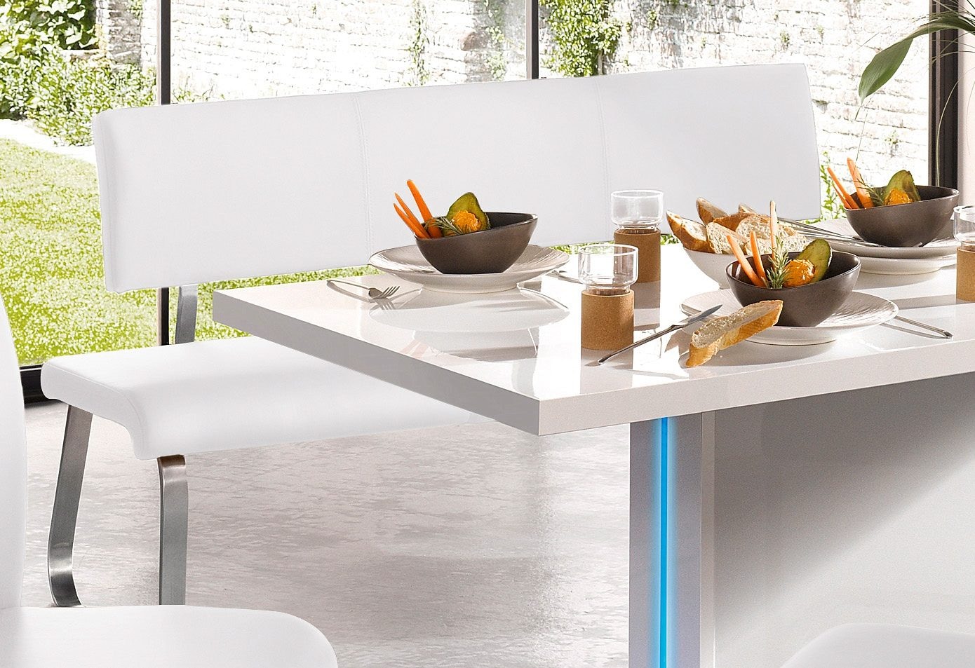 Vollendet MCA furniture Polsterbank »Arco«, (1 belastbar Raten Kunstleder, kg, St.), 280 Breiten auf bestellen verschiedenen in bis