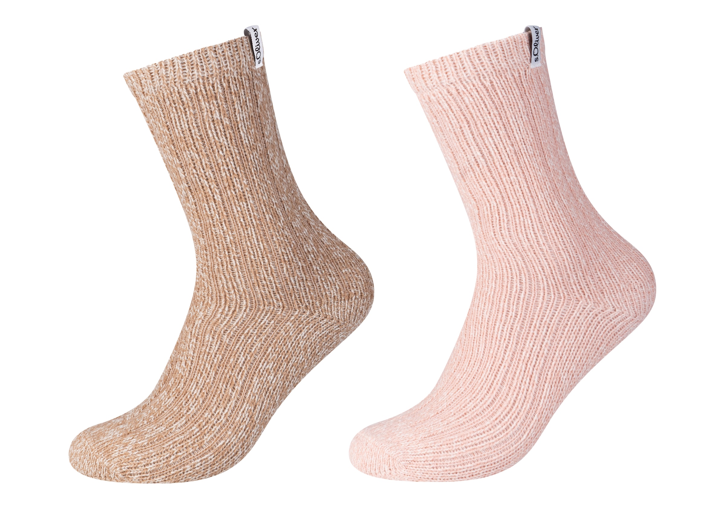 s.Oliver Socken wärmende, kuschelige Qualität, mit weichen Zehennähten