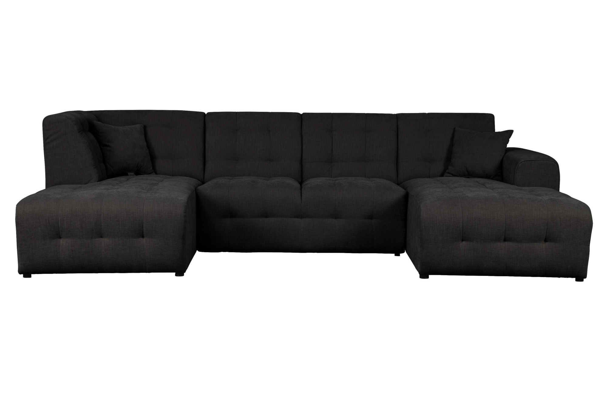 Home affaire Wohnlandschaft »Nosia U-Form«, incl. 2 Zierkissen, mit feiner Steppung