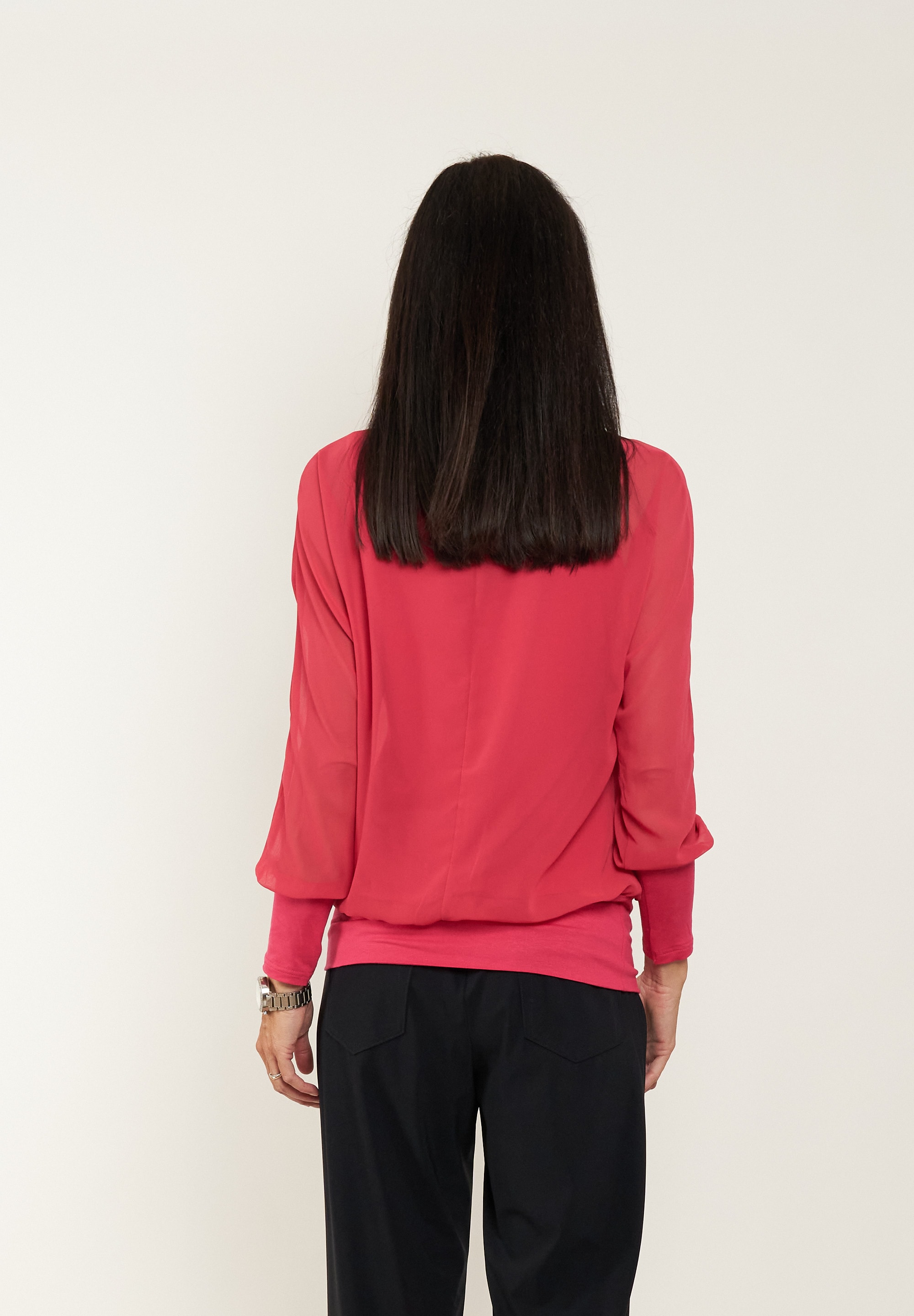 Seidel Moden mit gerafftem Rundhals, MADE IN GERMANY