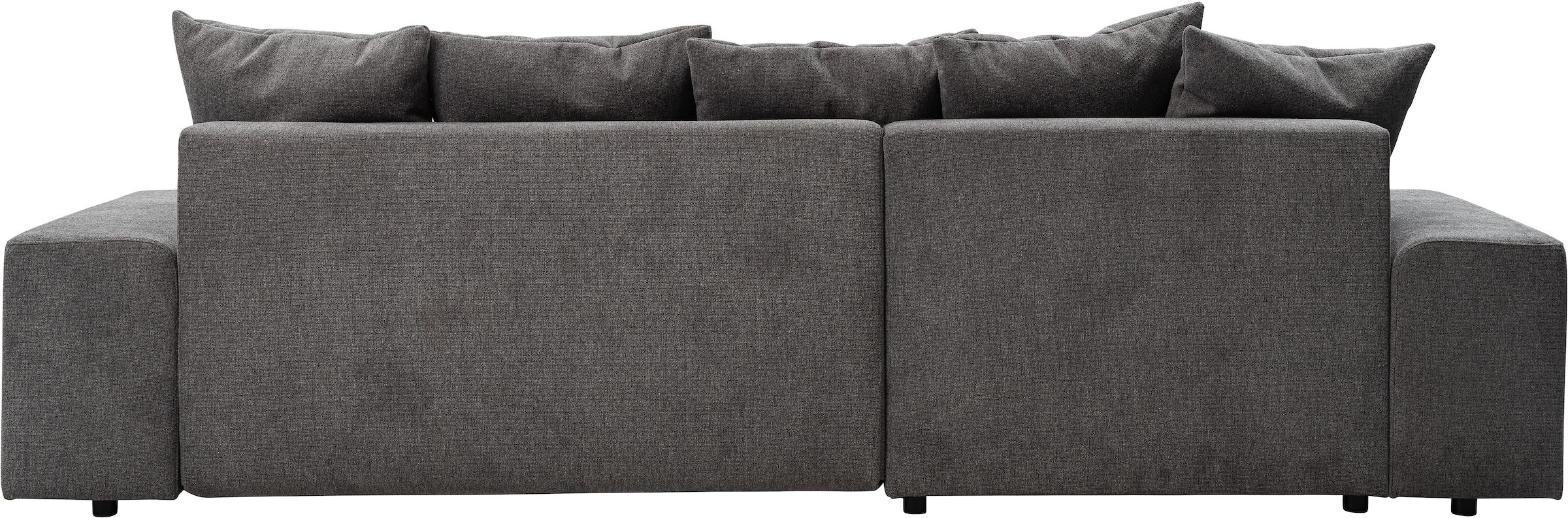 WERK2 Ecksofa »Riwa, modernes Sofa zum Kuscheln und Entspannen, Breite 300cm, L-Form«, Trendiges Ecksofa mit vielen Kissen, Schlaffunktion & Bettkasten