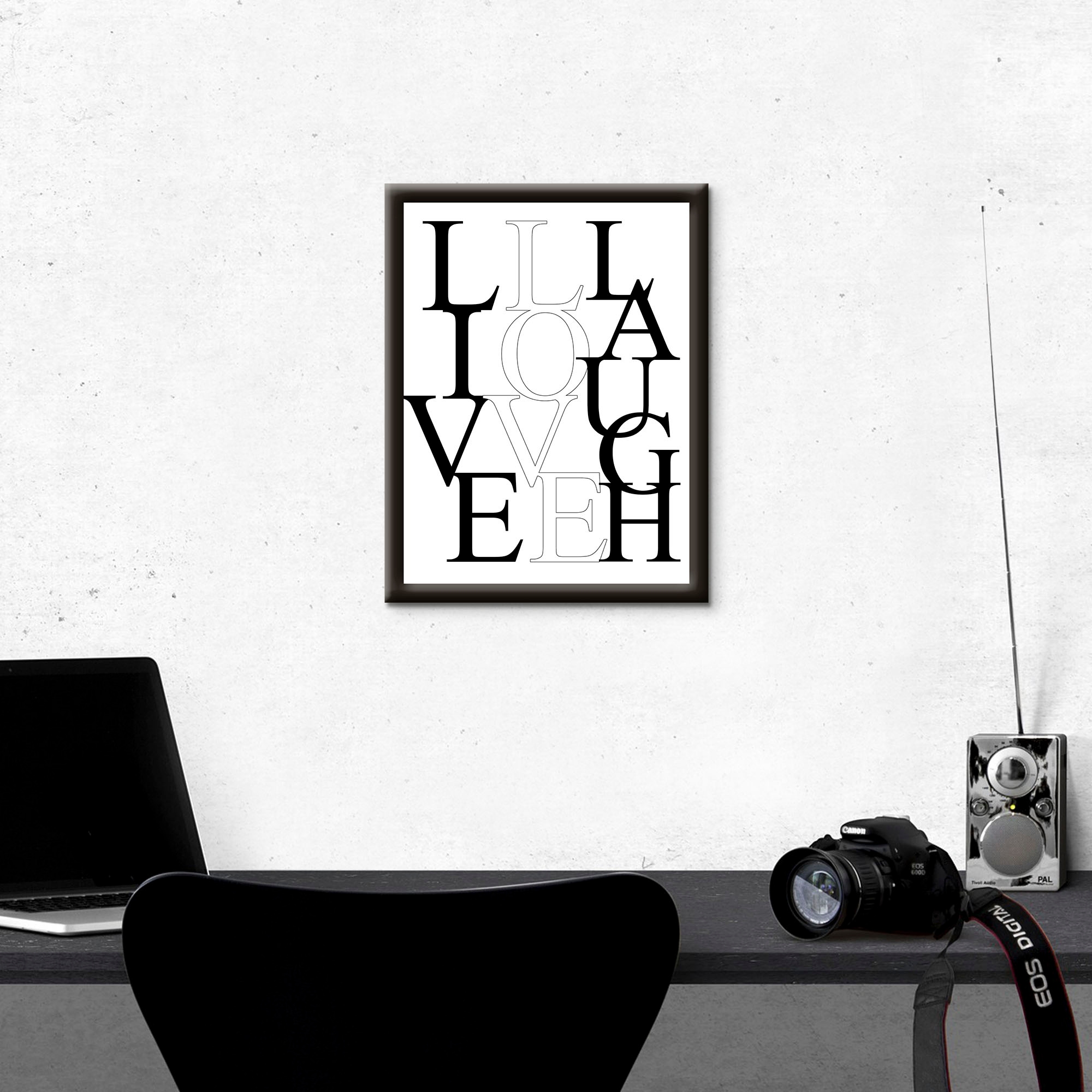 Artland Wandbild »Leben, Lieben, Lachen«, Sprüche & Texte, (1 St.) auf  Rechnung bestellen