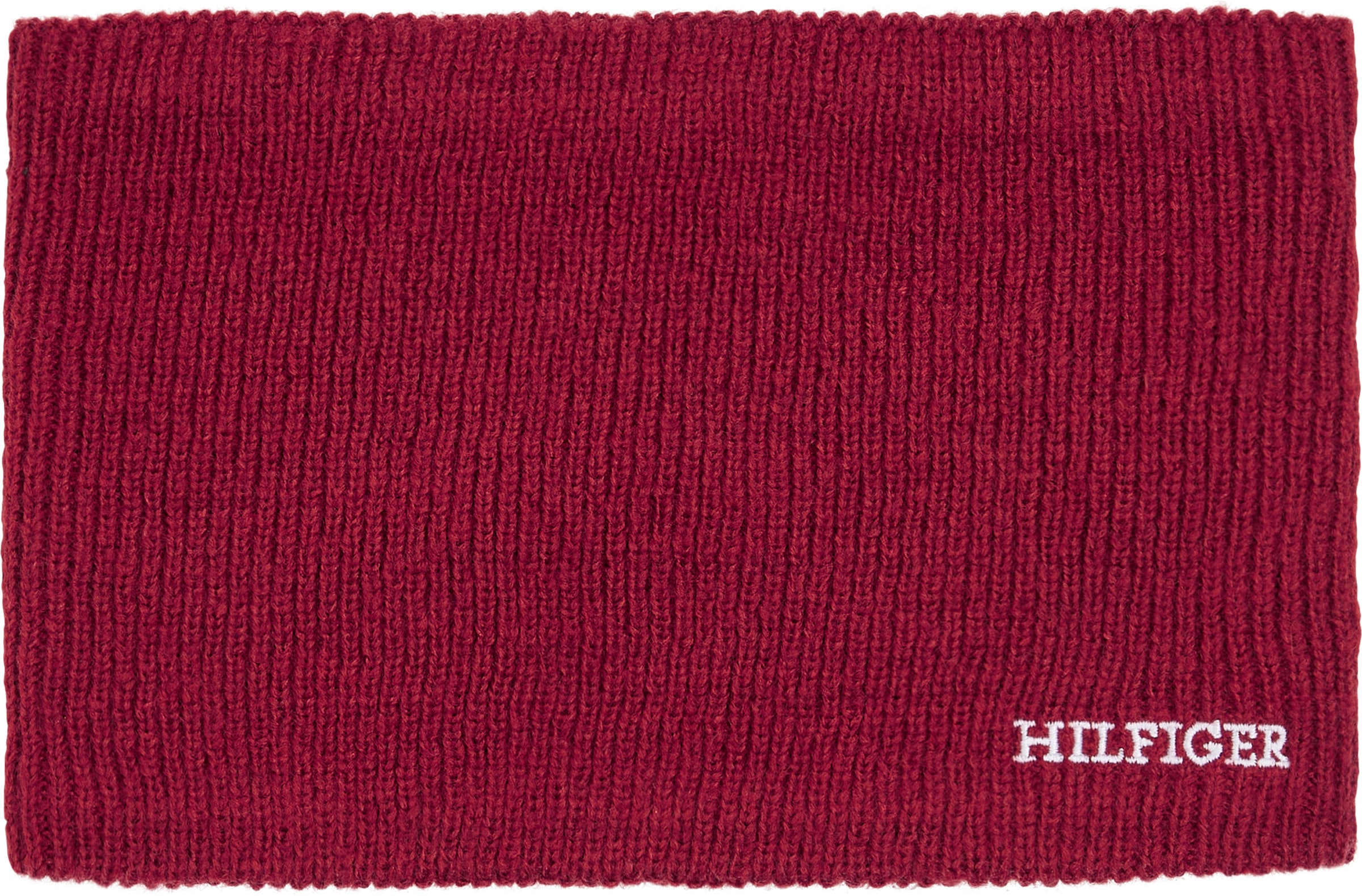 Tommy Hilfiger Strickschal »MONOTYPE SNOOD«, mit gesticktem Logoschriftzug