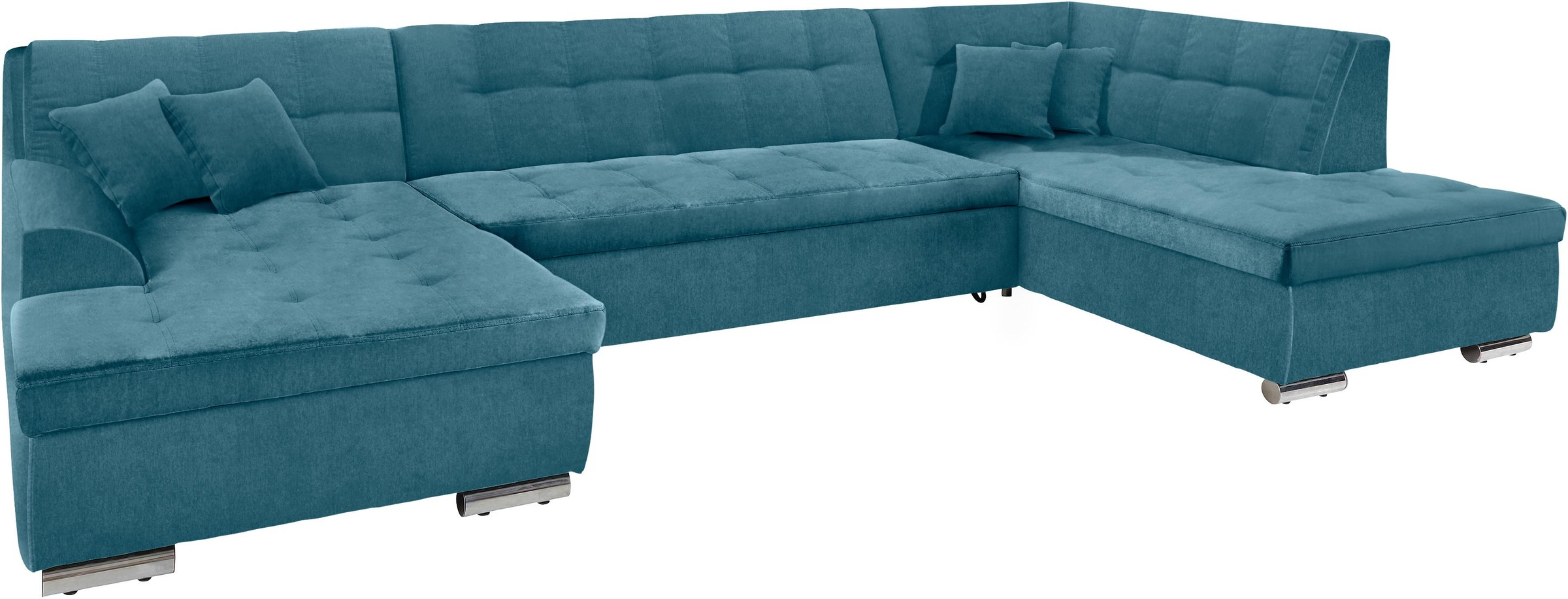 DOMO collection Wohnlandschaft »Aversa U-Form«, wahlweise mit Bettfunktion, frei im Raum stellbar