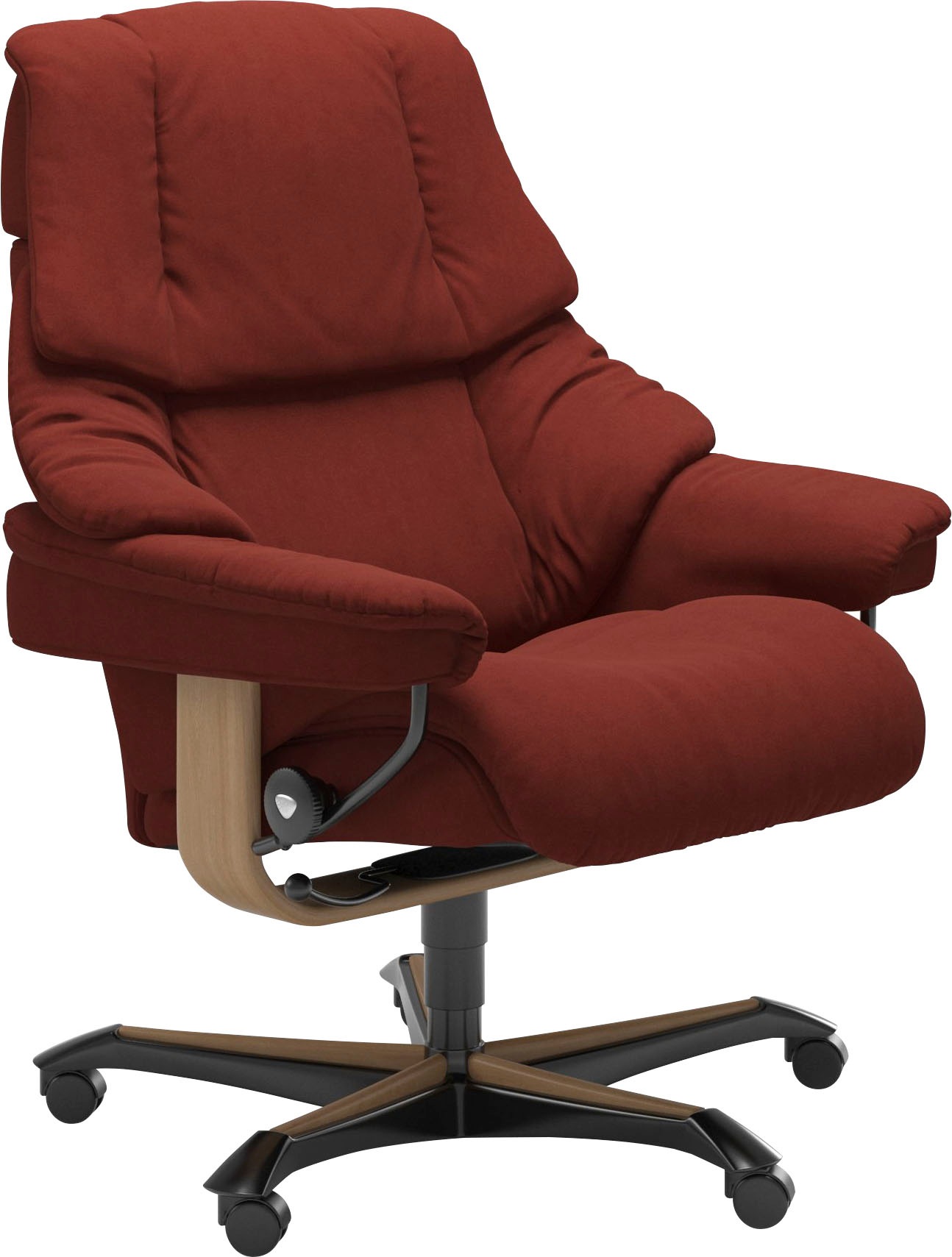 Stressless® Relaxsessel »Reno«, mit Home Office Base, Größe M, Gestell Eiche