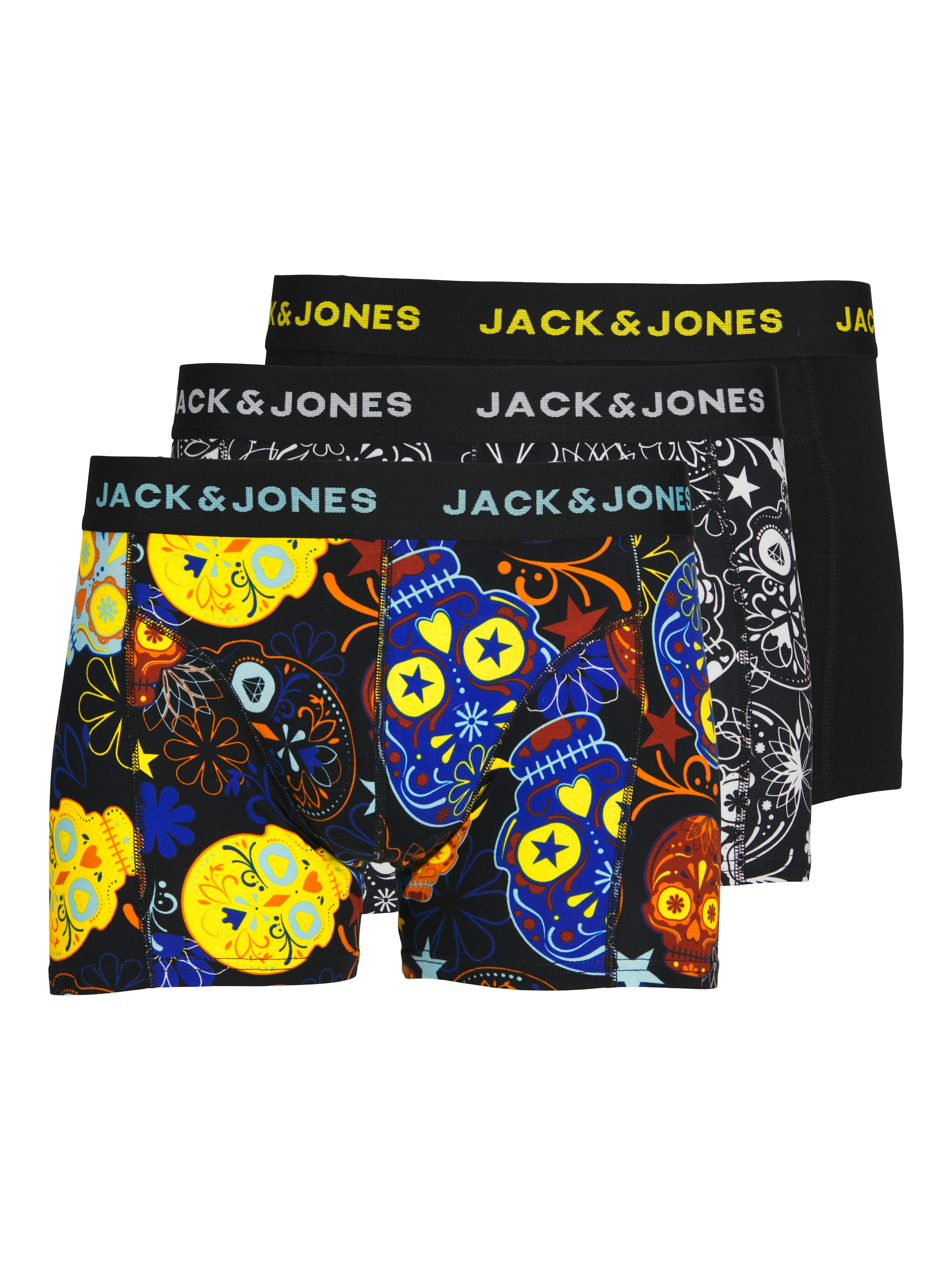 Jack & Jones Boxershorts »JACSUGAR SKULL TRUNKS 3 PACK. NOOS« Packung, 3 Stk.
