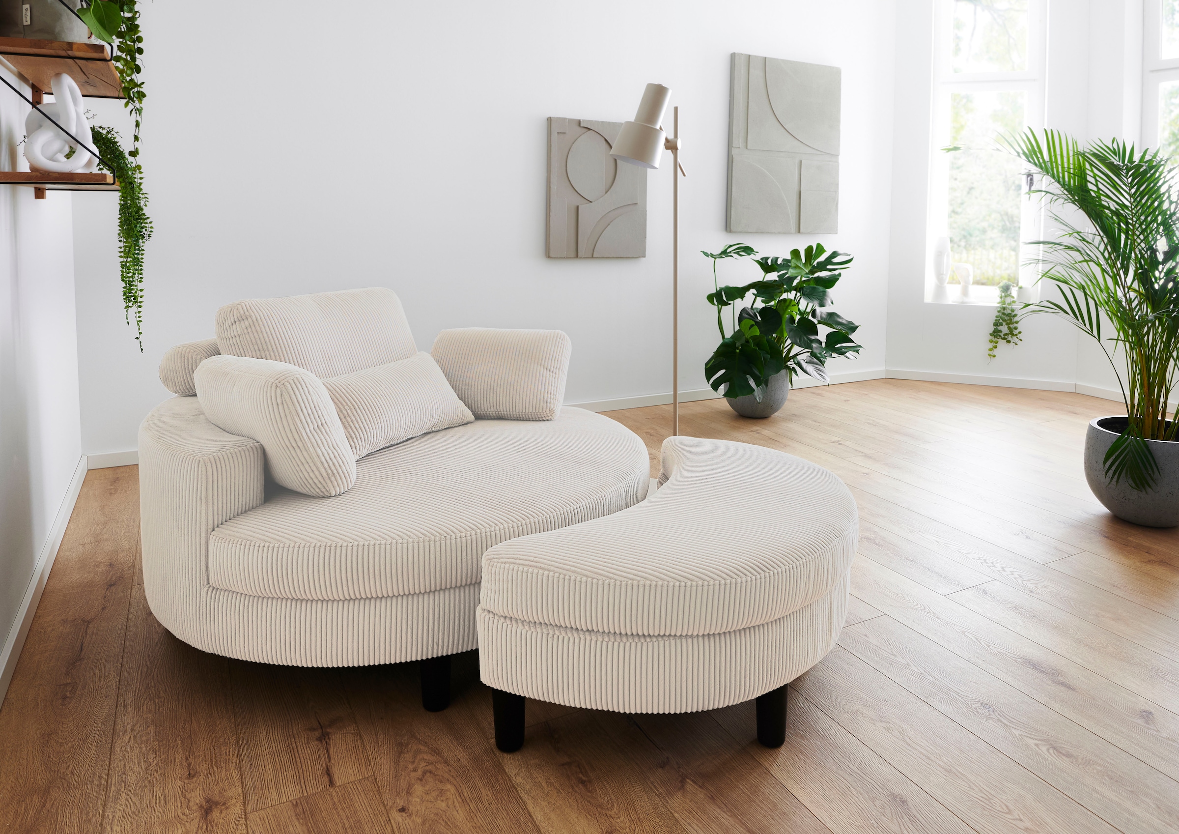 ATLANTIC home collection Loveseat »Ravi, B: 114 cm« XXL- Sessel, mit Staura günstig online kaufen