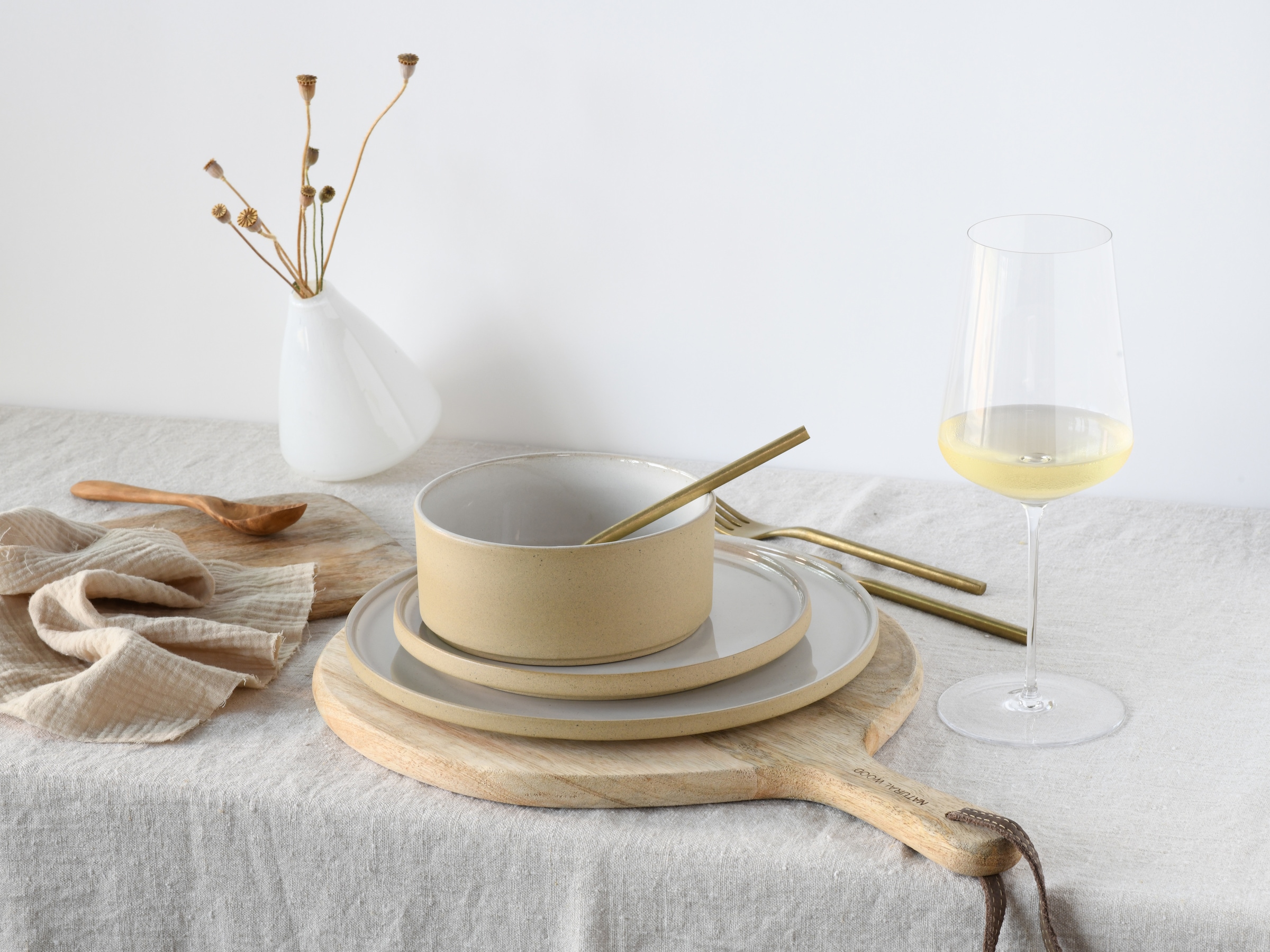 CreaTable Speiseteller »Futuro«, (Set, 4 St.), Teller Set für 4 Personen, Ø 26 cm, Steinzeug