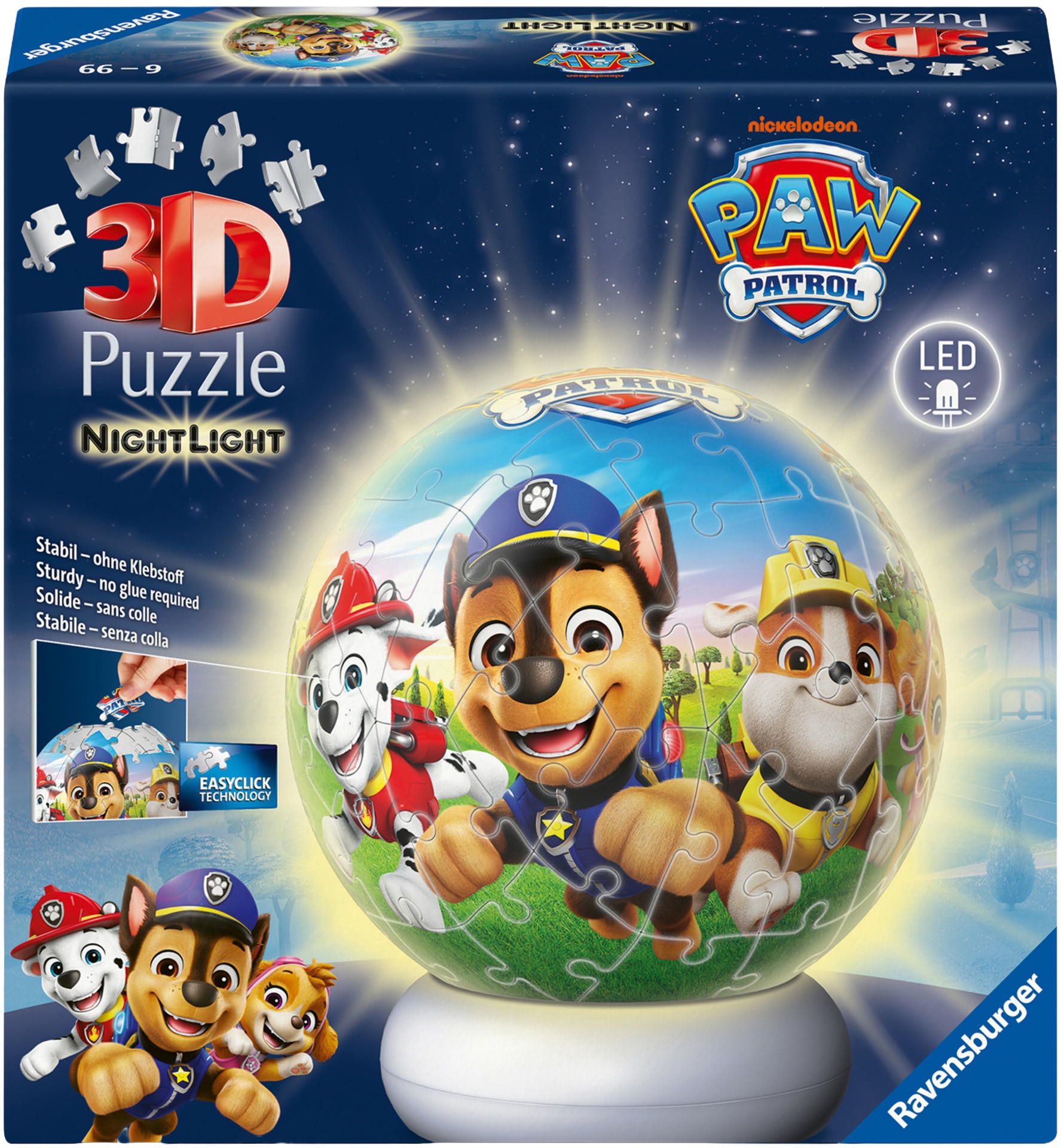 Ravensburger Puzzleball »Nachtlicht Paw Patrol« beleuchtet