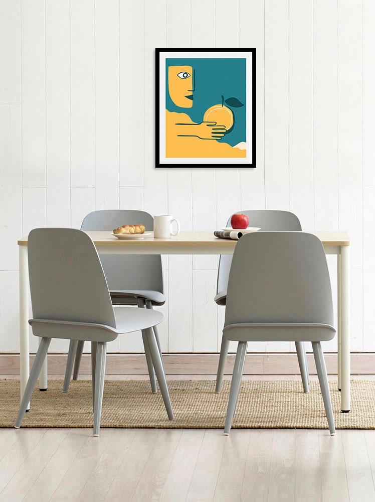 queence Bild »Foxy«, Obst-Obst Bilder-Essen-Lebensmittel-Kunst-Abstrakt-Ges günstig online kaufen