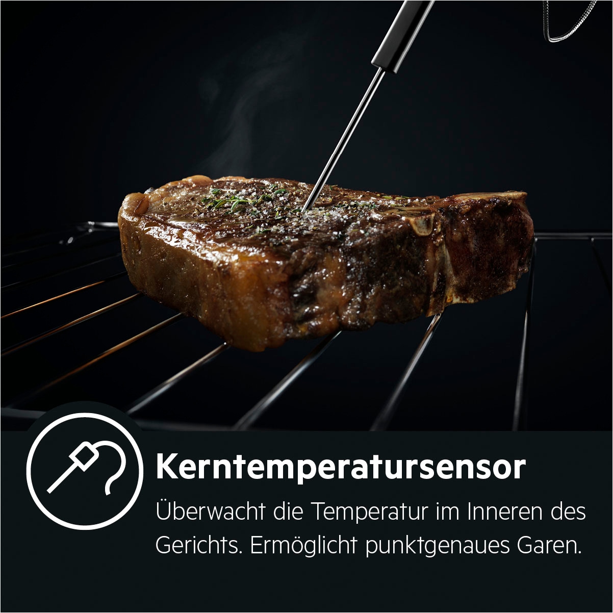 AEG Einbaubackofen Serie 8000 »BPE74228BM«, Pyrolyse-Selbstreinigung, Made in Germany, Kochassistent, Kerntemperatursensor