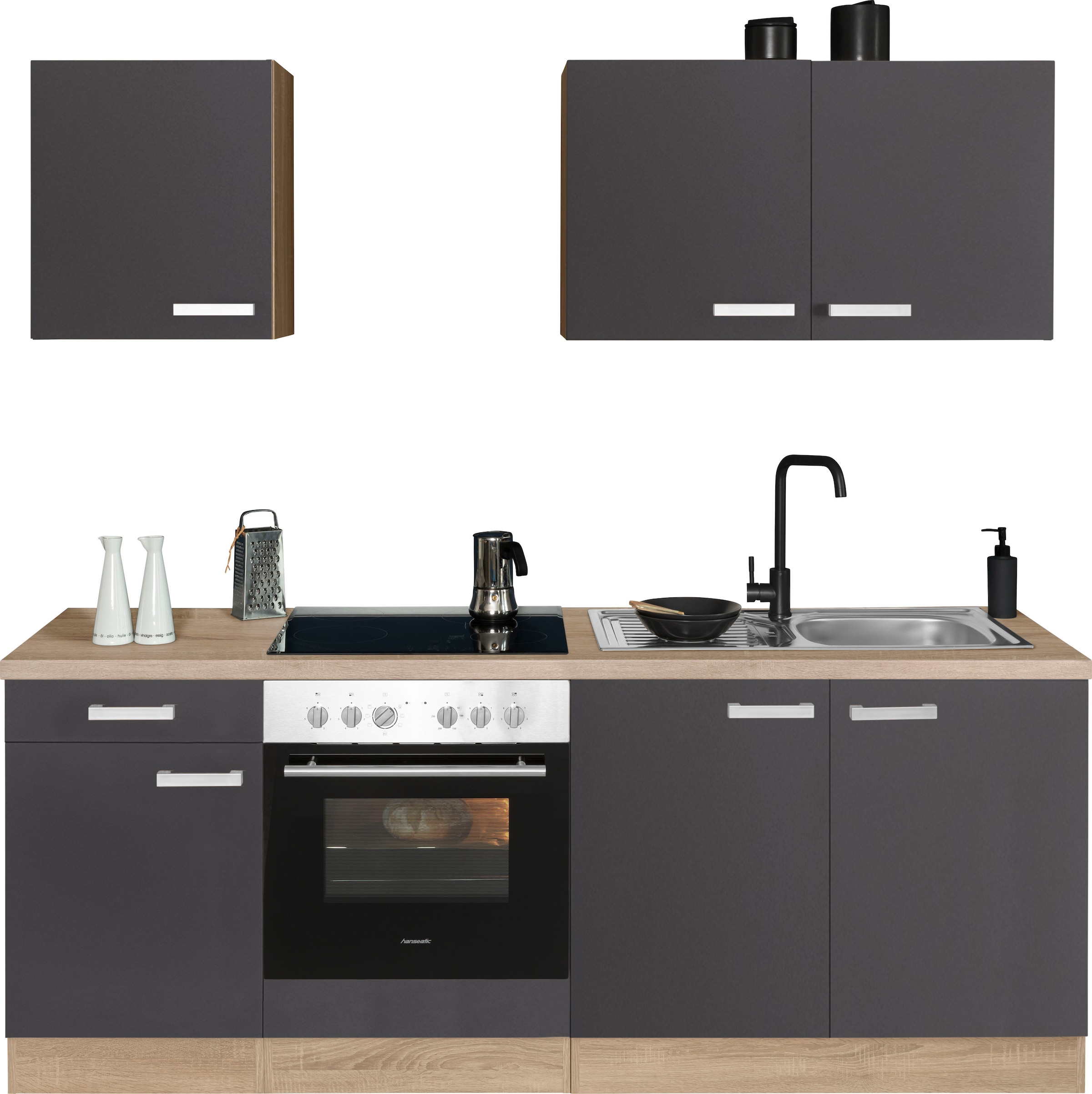 OPTIFIT Küchenzeile »Leer Breite 210 cm« mit Hanseatic-Geräten, wahlweise m günstig online kaufen