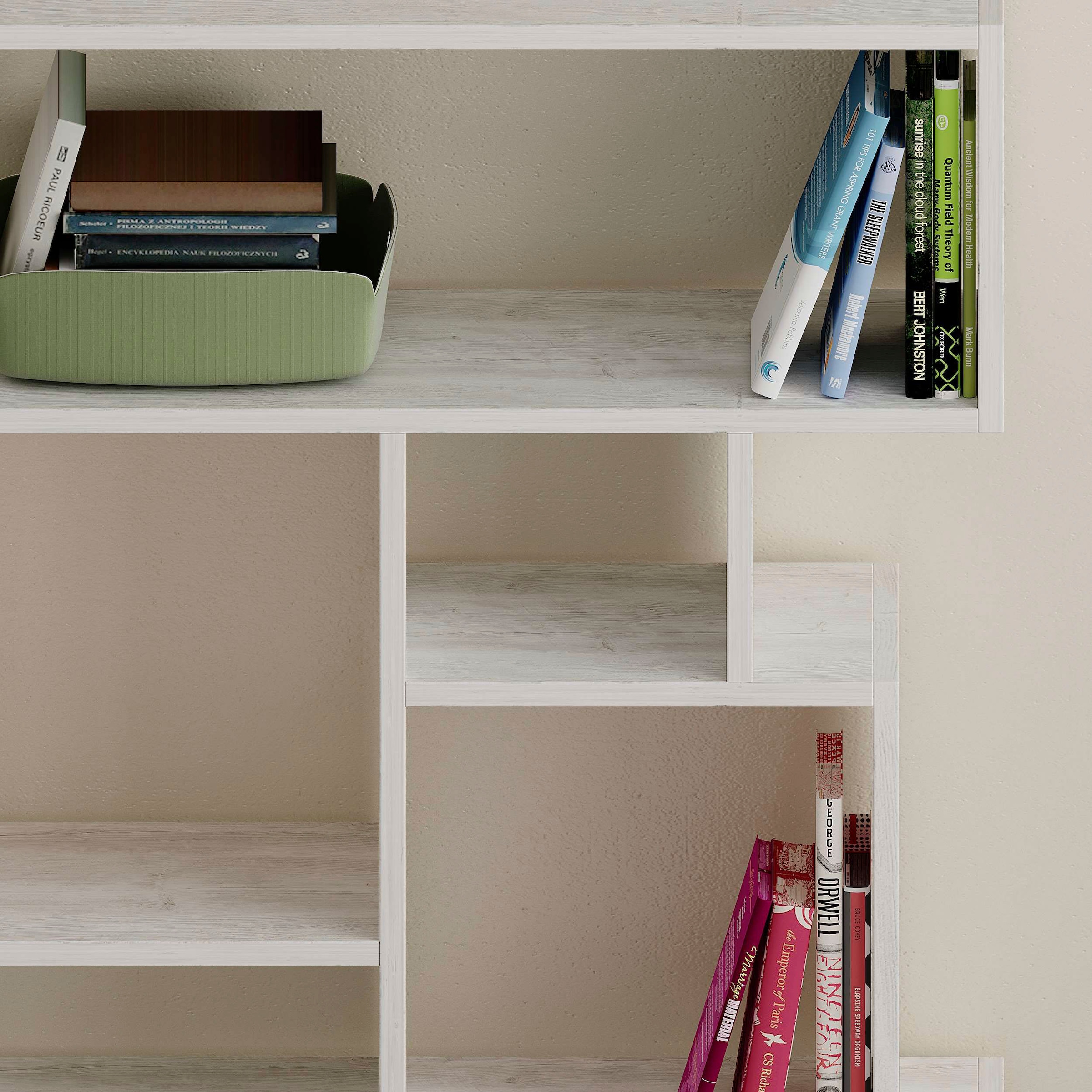 Decortie Bücherregal »Karmato Bücherregal«, (Packung), Leichte Montage, Lagerung, Platzsparend